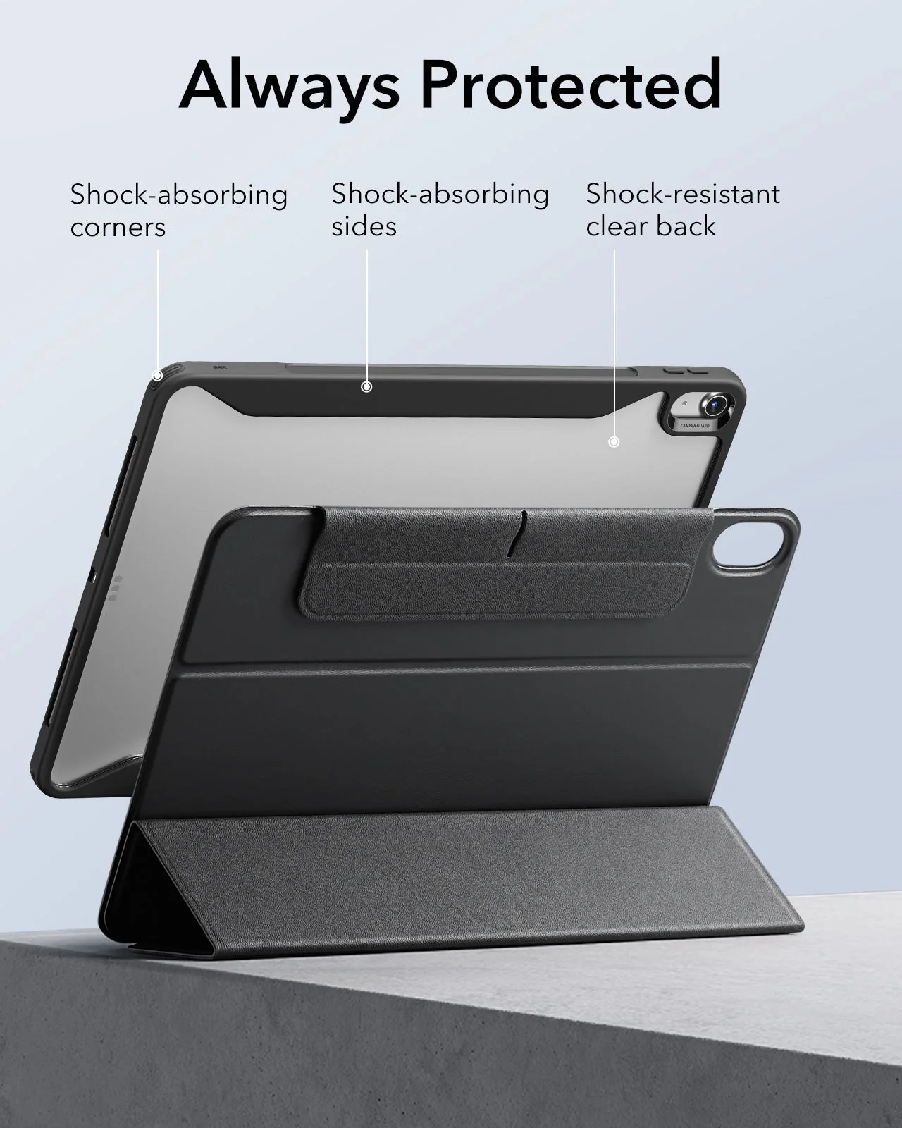 iPad Air 13″ (2025) Rebound Hybrid Case 360 - Grey - Image 7