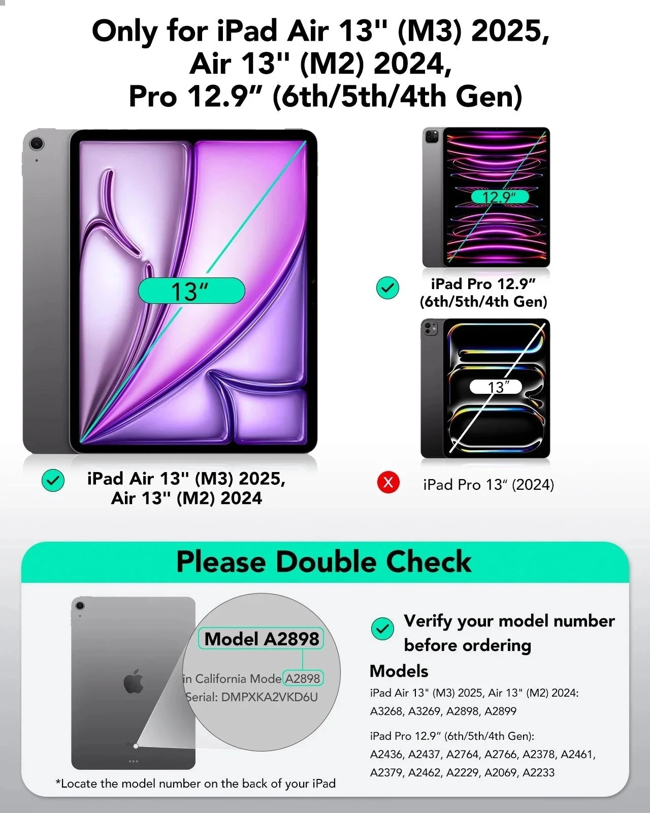 iPad Air 13" (2025) Rebound Magnetic Case - Green - Image 2