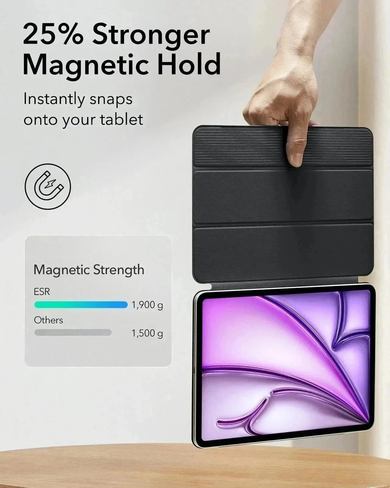 iPad Air 13" (2025) Rebound Magnetic Case - Pink - Image 4