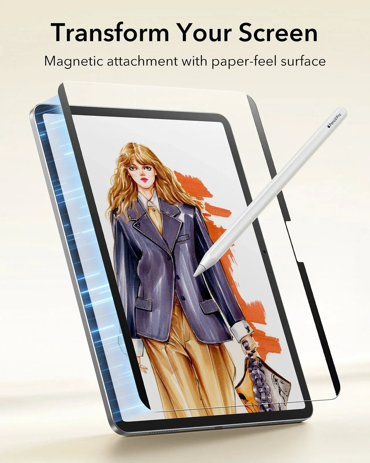 iPad Air 13” (2025) Rebound Magnetic Keyboard Case 360 Protection Paper-Feel Bundle - UK Layout-Black - Image 18