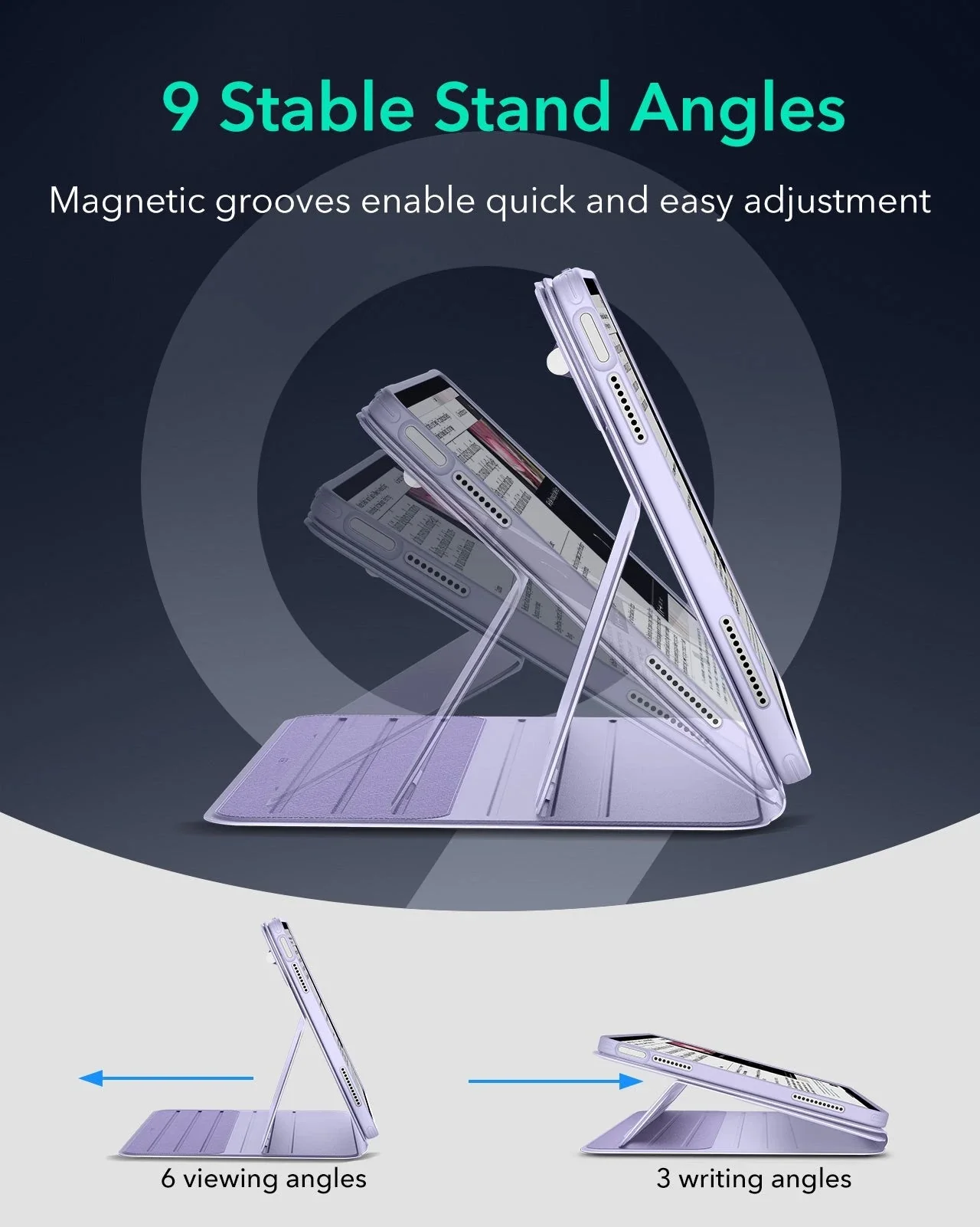 iPad Air 13" (2025) Shift Magnetic Case - Light Purple - Image 6