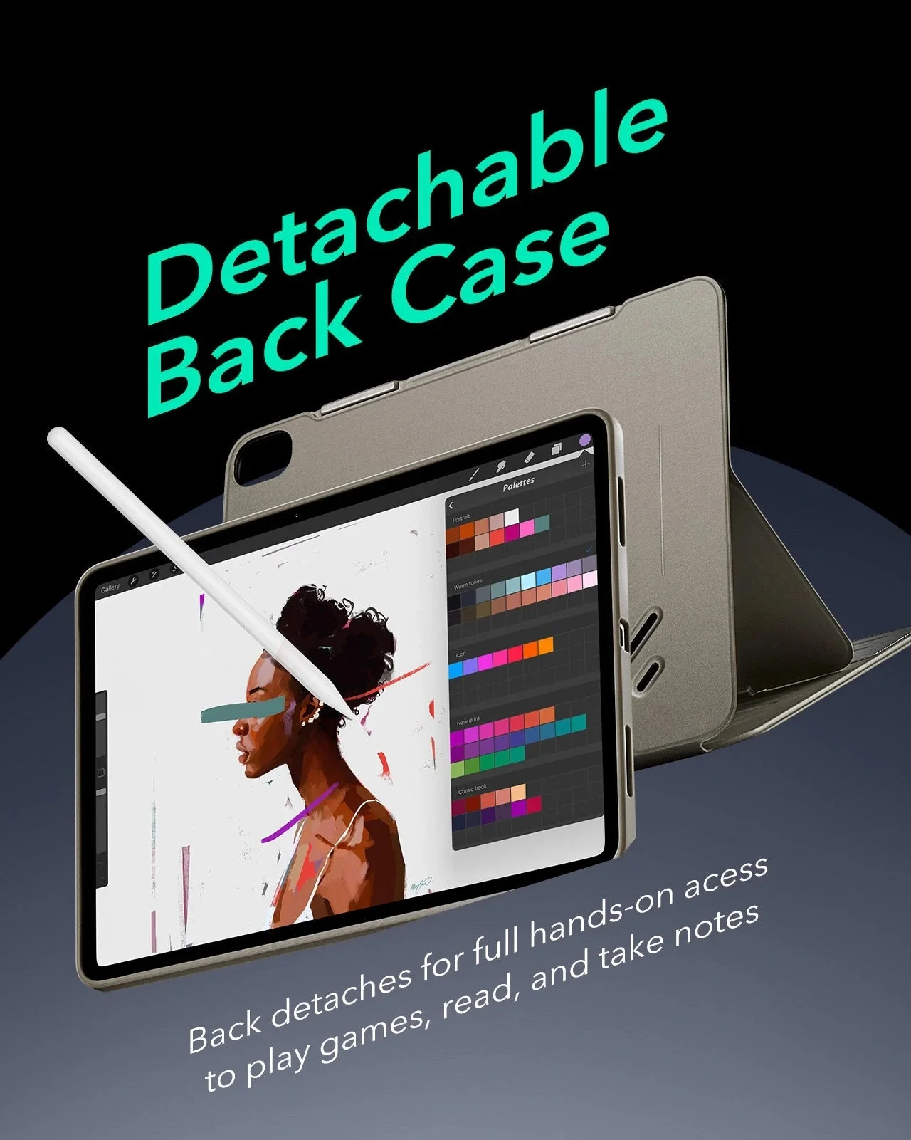 iPad Air 13" (2025) Shift Magnetic Case - Titanium - Image 5