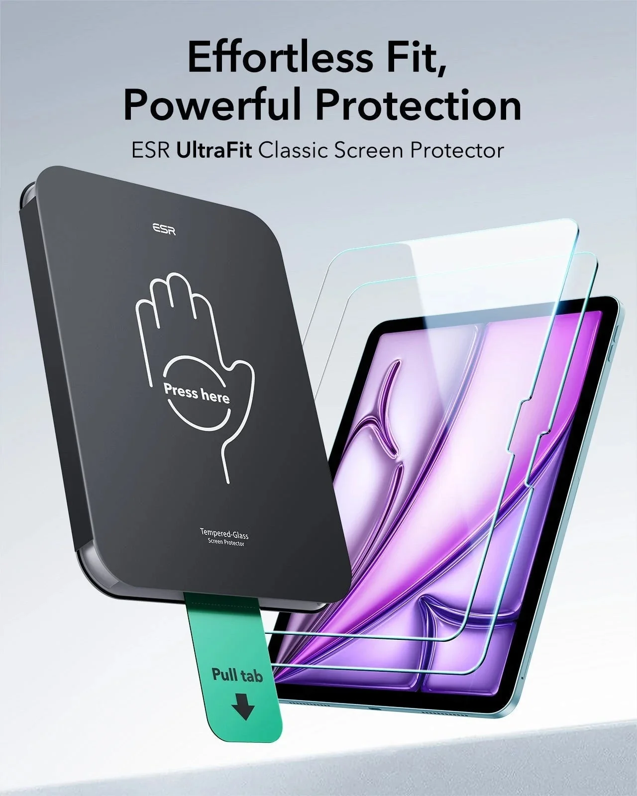 iPad Air 13" (2025) UltraFit Classic Screen Protector - 2 Pack - Image 4