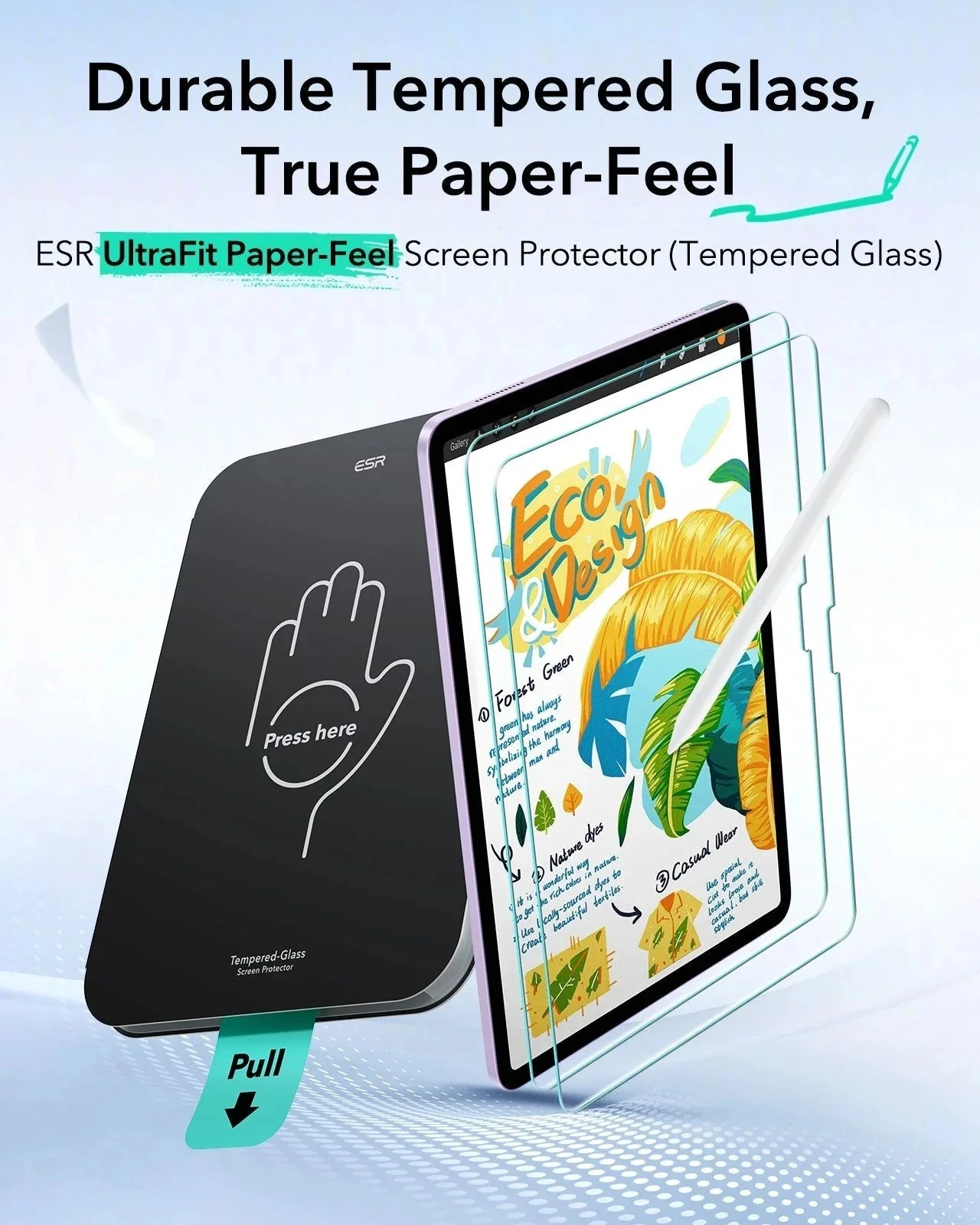 iPad Air 13" (2024) UltraFit Classic Paper-Feel Screen Protector – 2 Pack - Image 3