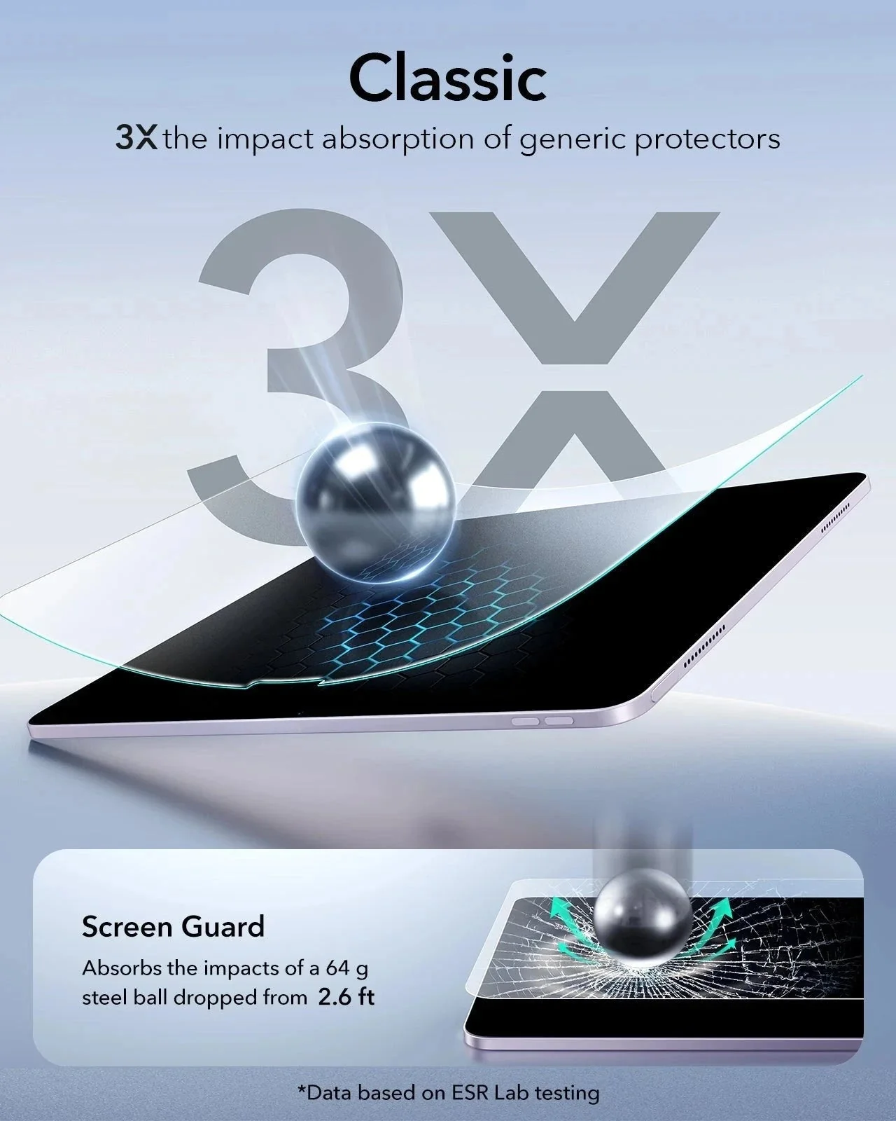 iPad Air 13" (2024) UltraFit Classic Paper-Feel Screen Protector – 2 Pack - Image 6