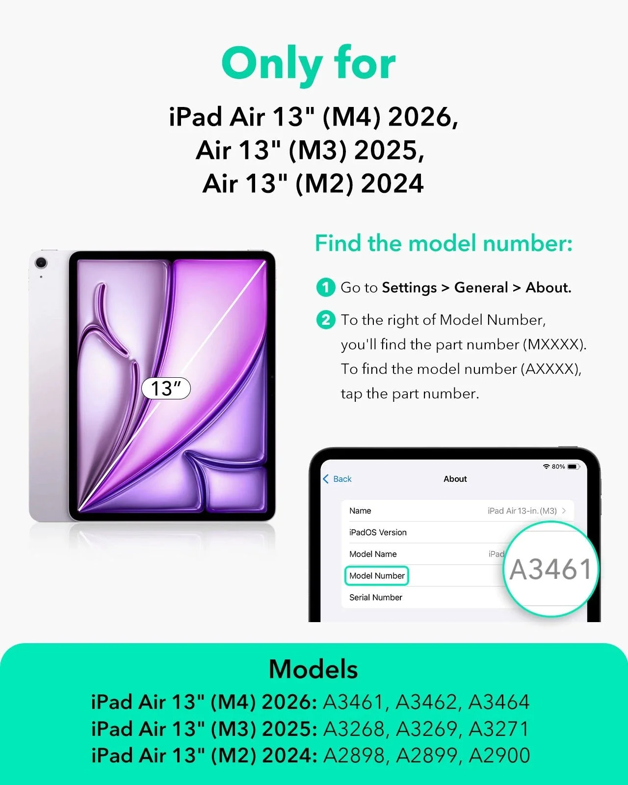 iPad Air 13" (2025) UltraFit Armorite® Paper-Feel Screen Protector – 2 Pack - Image 2