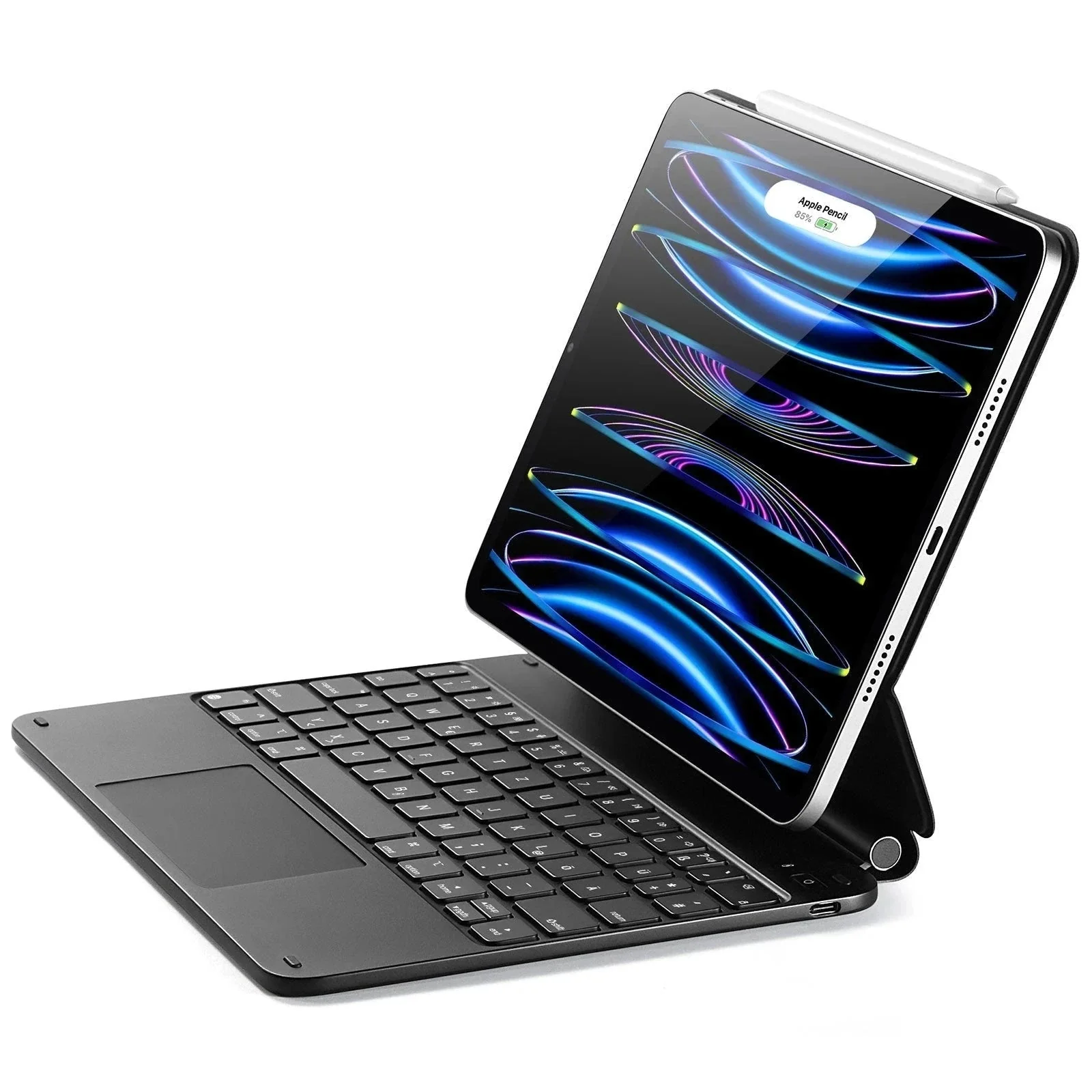 iPad Air 11” (2024) Rebound Magnetic Keyboard Case - UK Layout-Black - Image 3