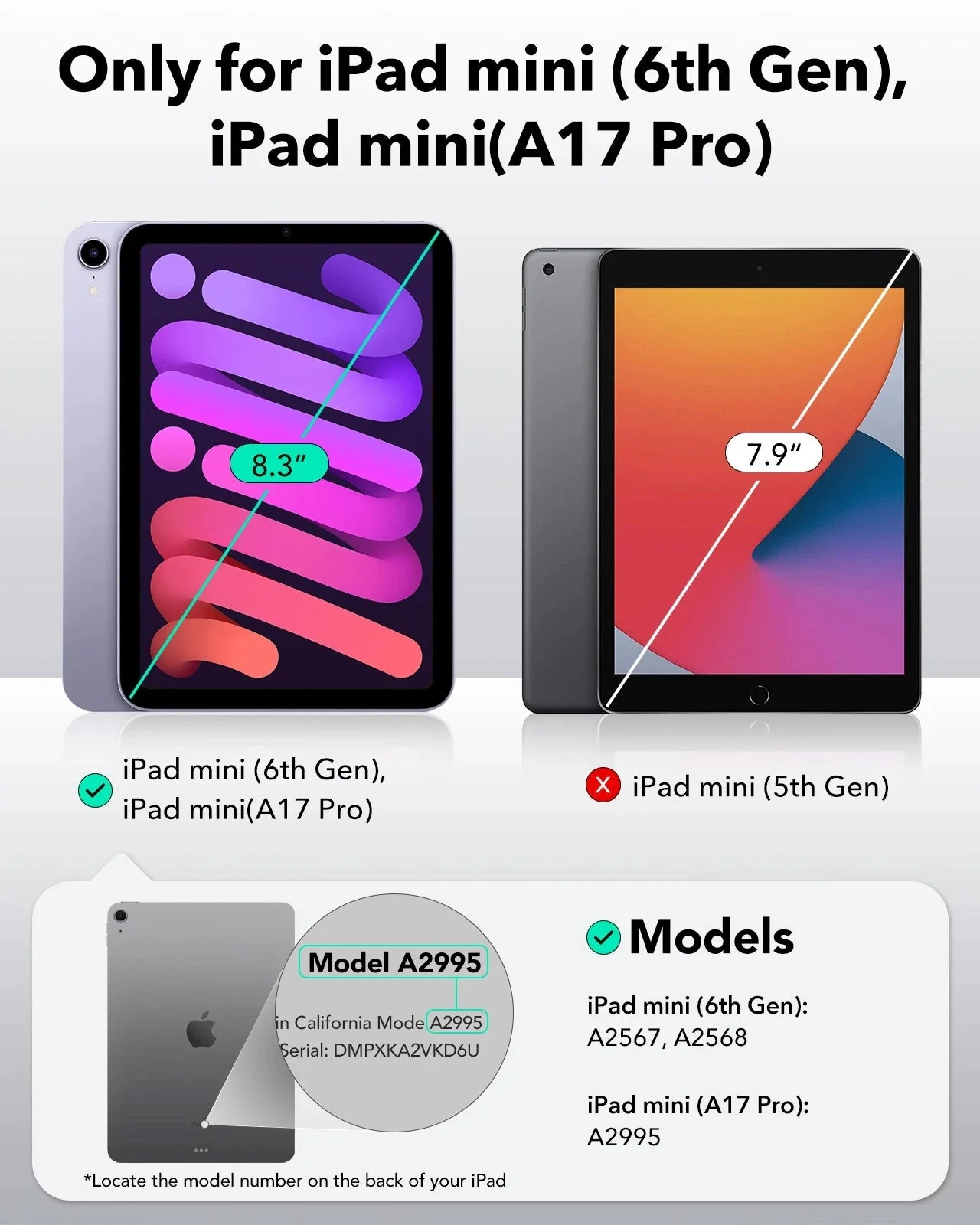 iPad mini 7/mini 6 Rebound Magnetic Case - Black - Image 2