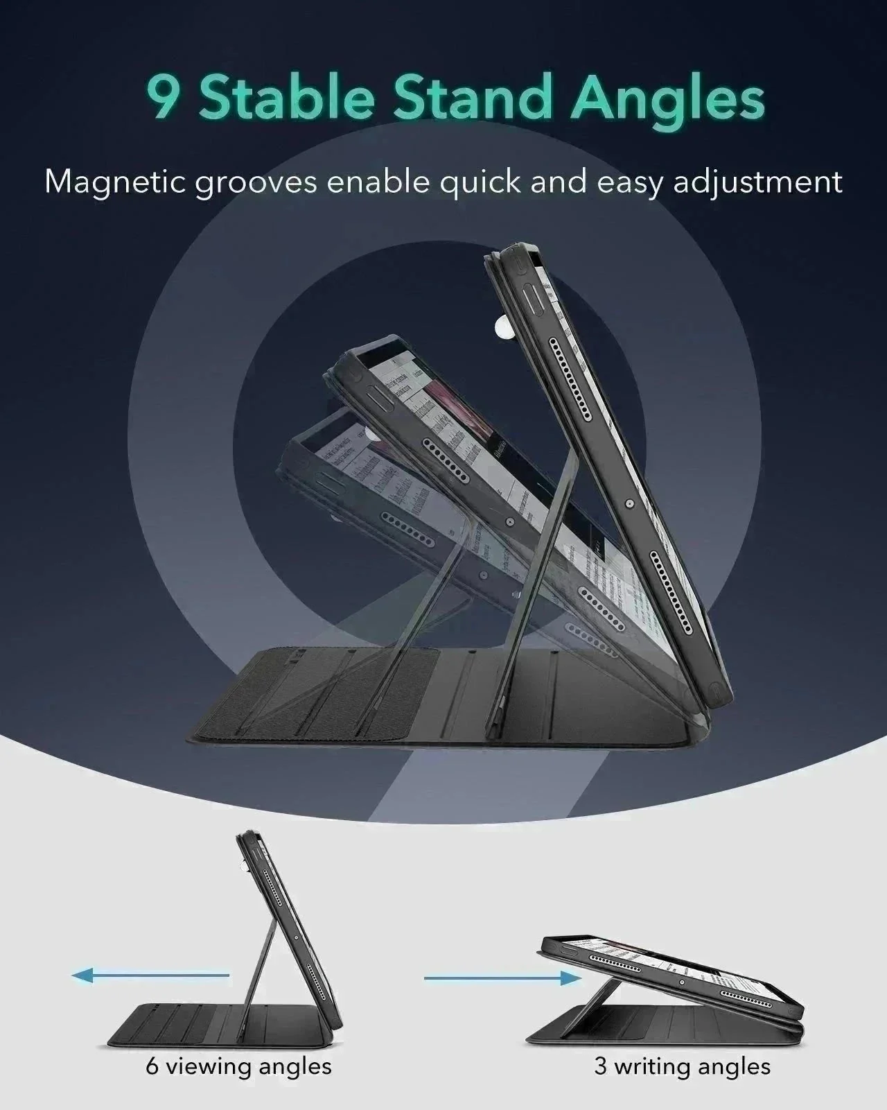 iPad Pro 11″ (2024) Shift Magnetic Case with Pencil Bundle - Navy Blue - Image 9