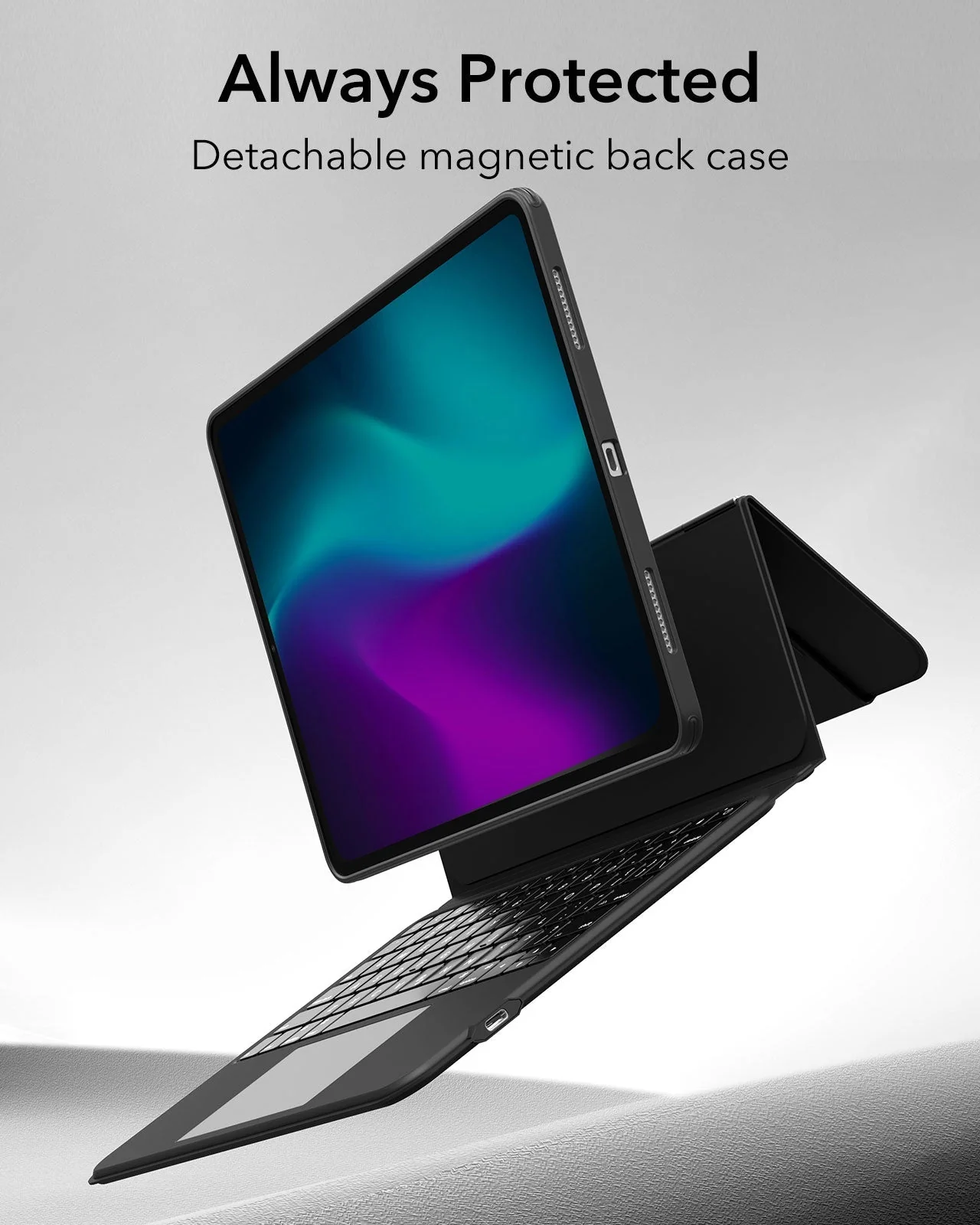 iPad Pro 13” (2024) Ascend Keyboard Case - UK Layout - Black - Image 6