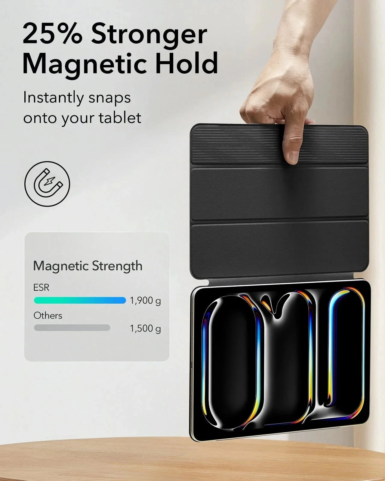 iPad Pro 13ʺ (2024) Rebound Magnetic Case - Brilliant White - Image 4