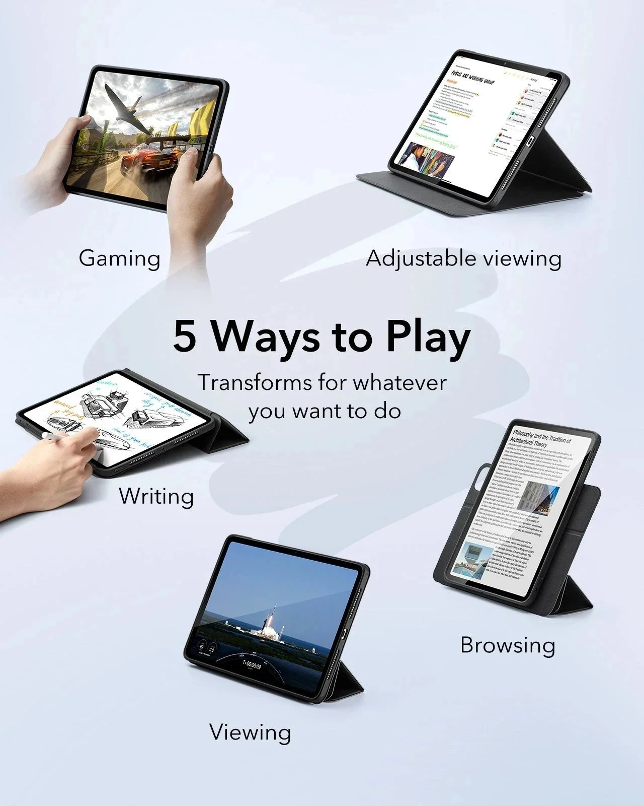 iPad Pro 13ʺ (2024) Rebound Transformation Bundle - Pink - Image 4
