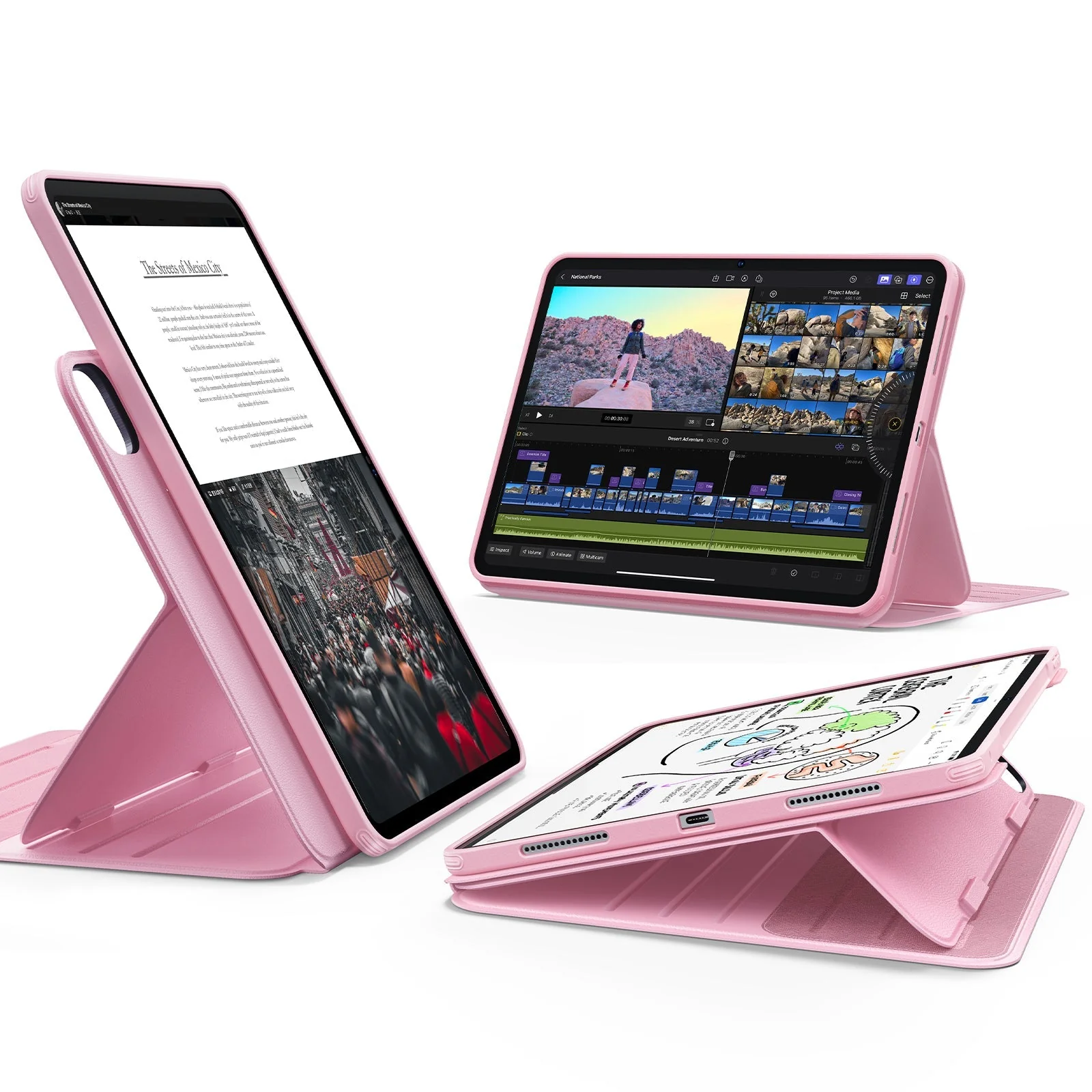 iPad Pro 13ʺ (2024) Shift Magnetic Case - Pink