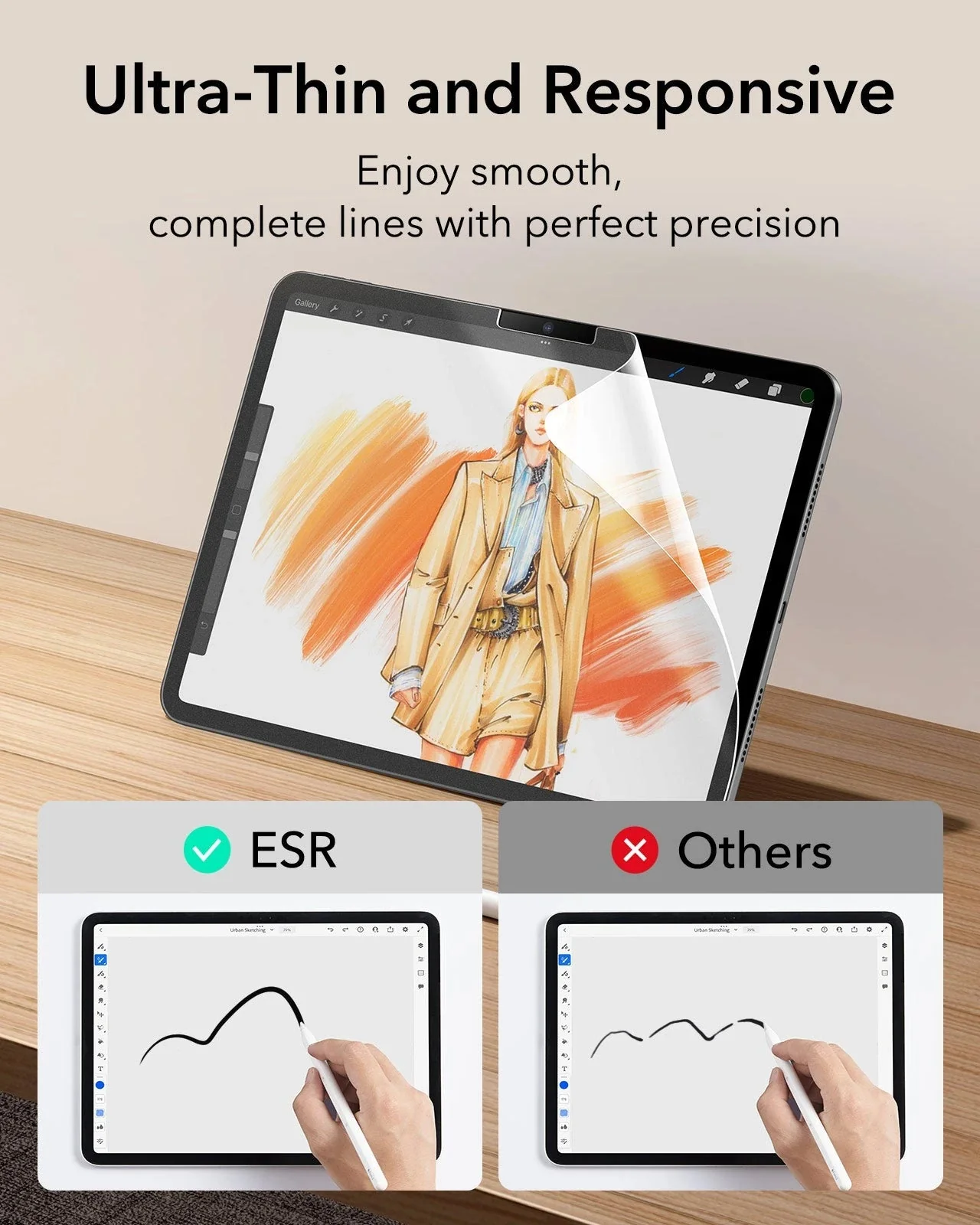 iPad Pro 13" (2025) Paper-Feel Screen Protector - 2 Pack - Image 6