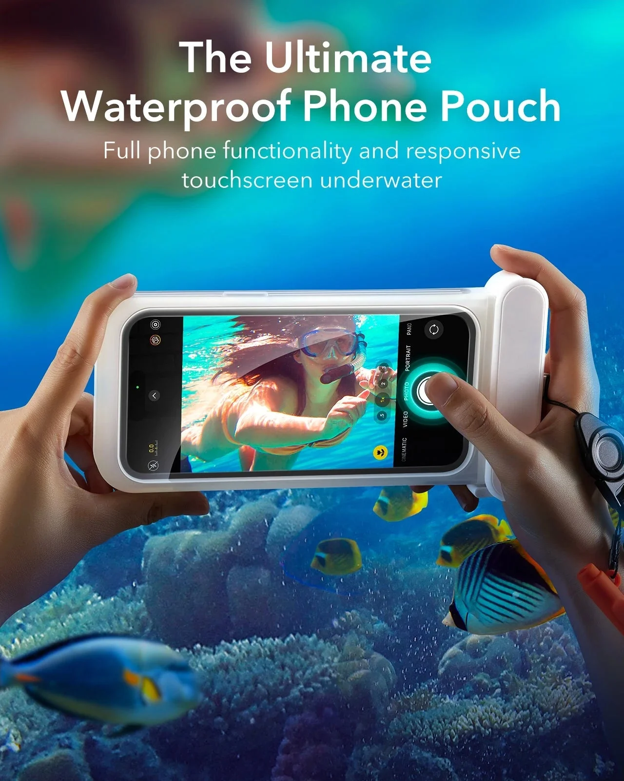 iPhone 15 Pro Max/14 Pro Max Waterproof Phone Pouch Pro - Clear - Image 3