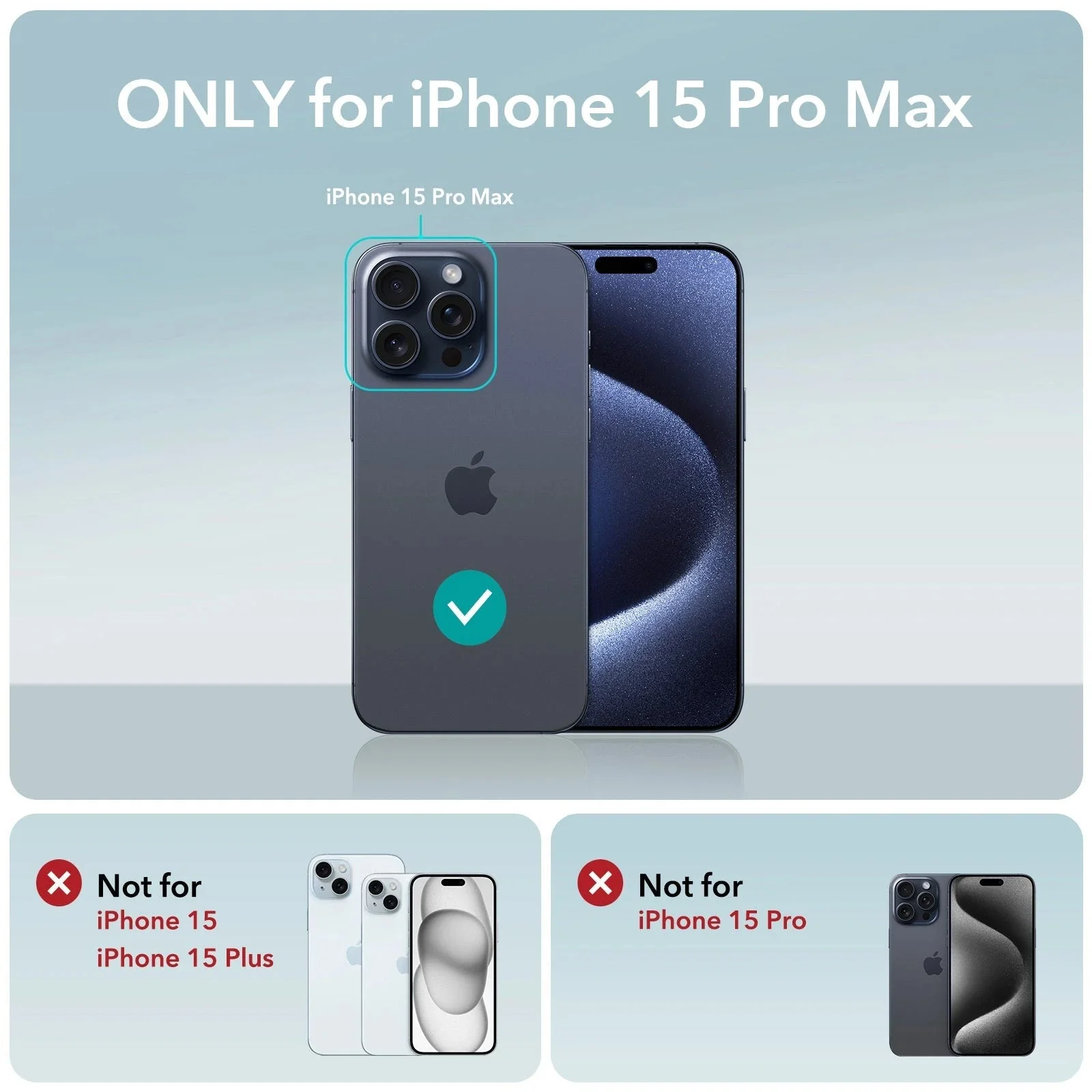 iPhone 15 Pro Max Cloud Soft Case (HaloLock) - Black - Image 2