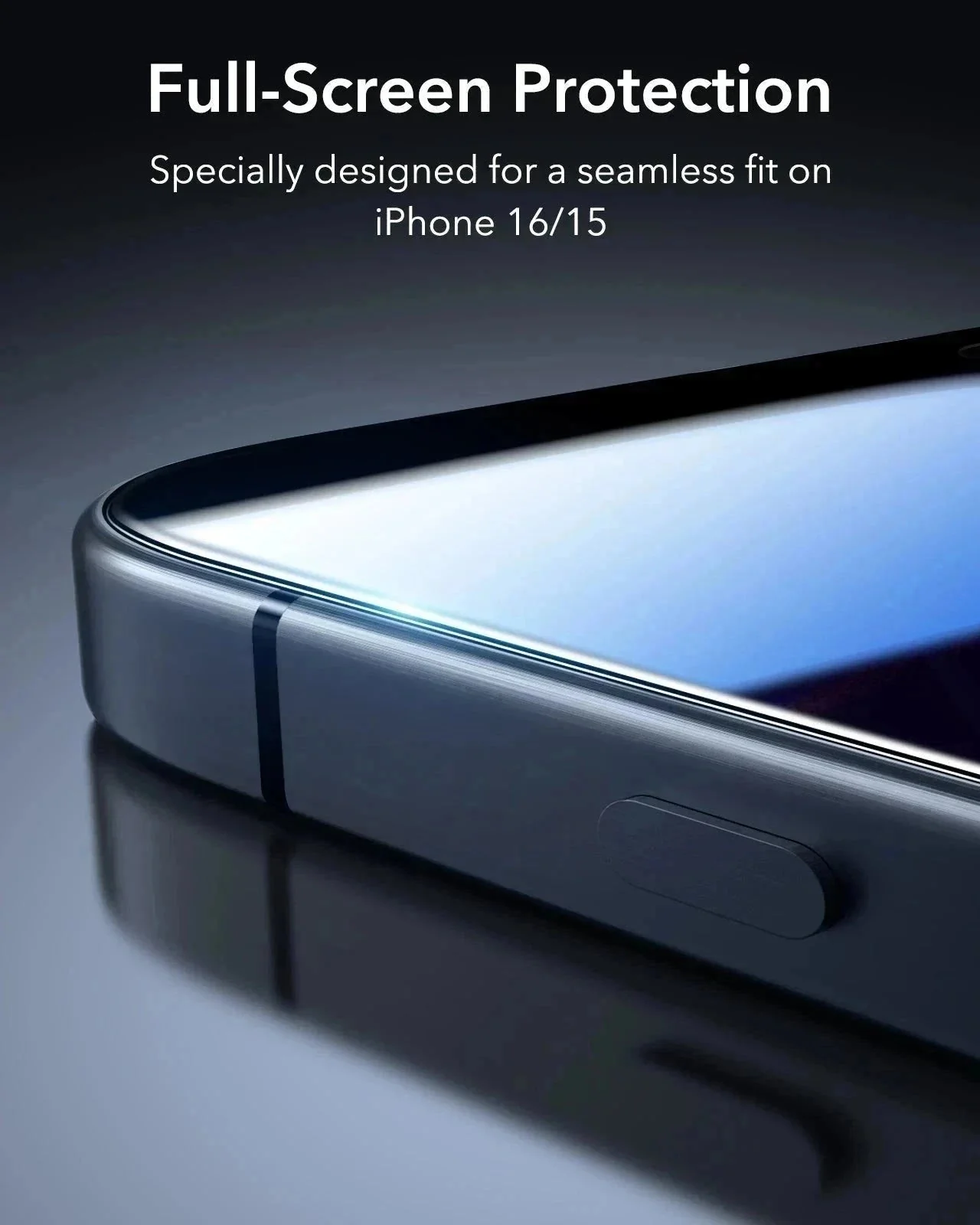 iPhone 16 Classic Hybrid Magnetic Case (Camera Control) & Privacy Screen Protector Bundle - Clear - Image 12