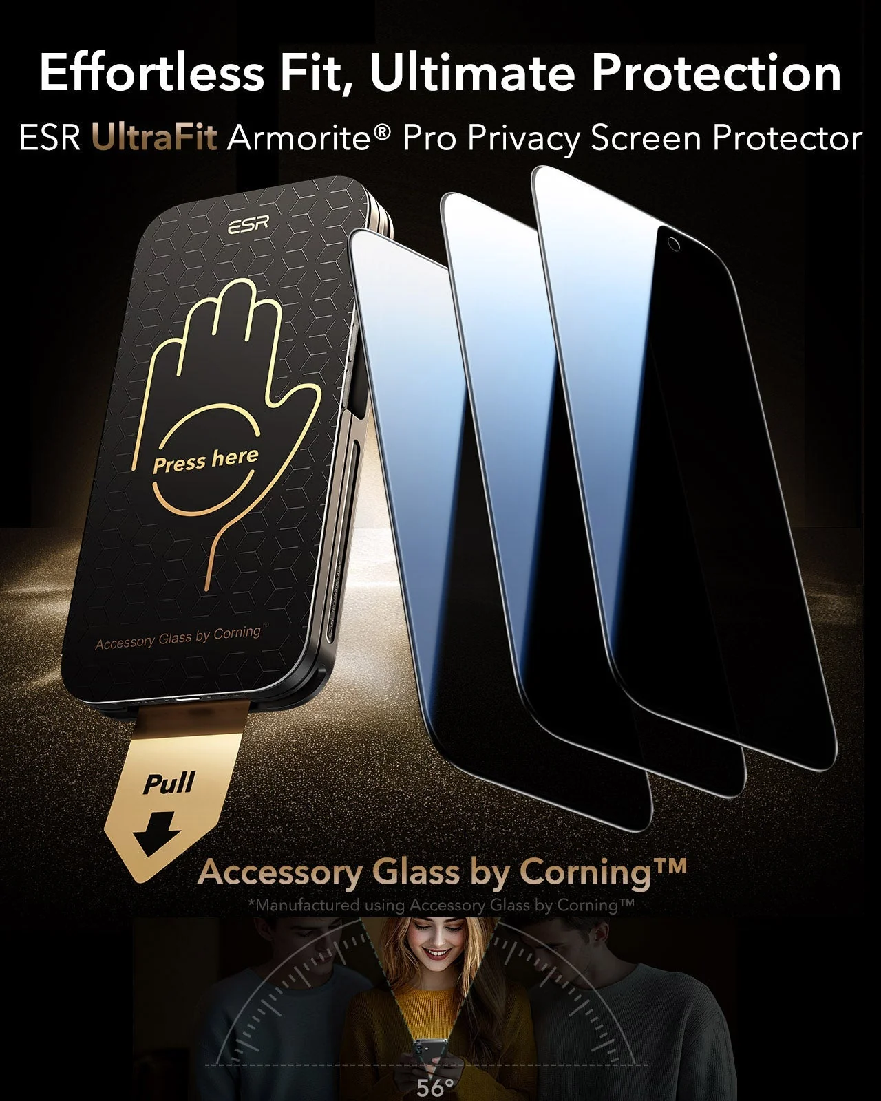 iPhone 16 / 15 UltraFit Armorite®️ Pro Privacy Screen Protector - 3 Pack - Image 2