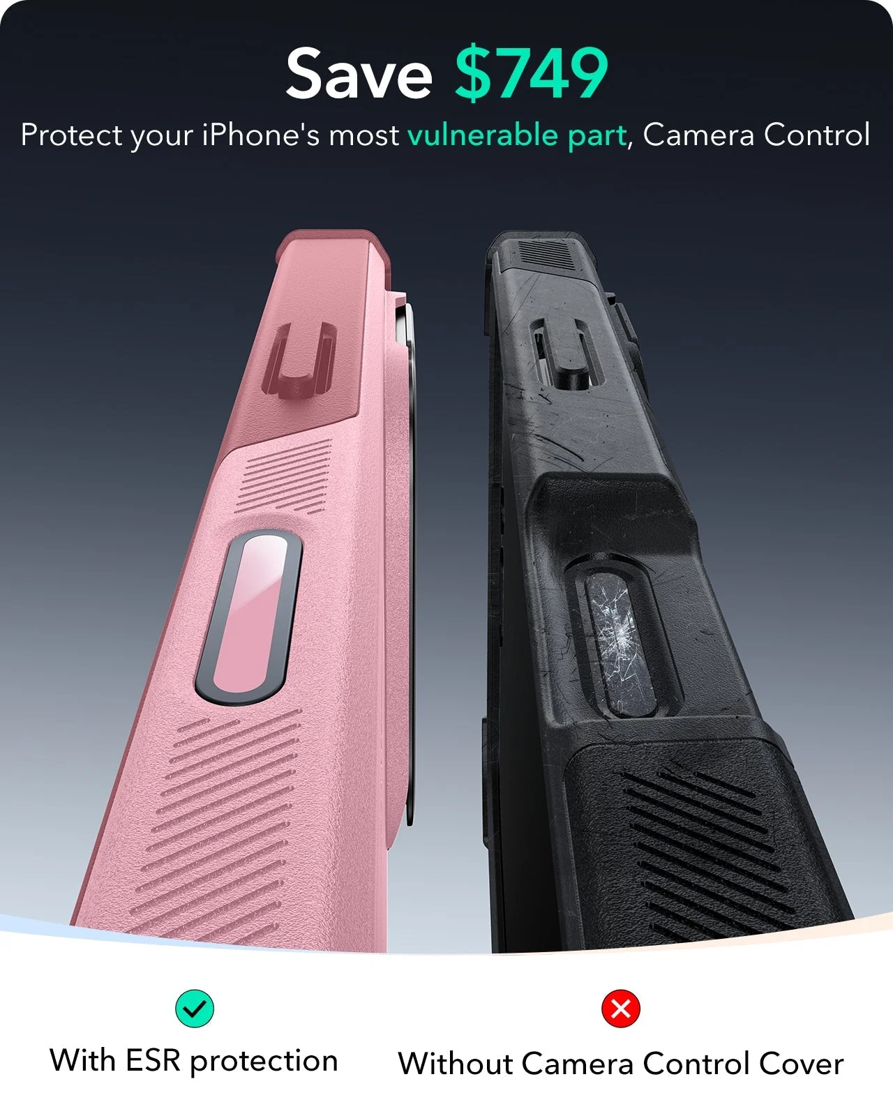 iPhone 16 Cyber Tough Magnetic Case (Camera Control, Stash Stand) - Pink - Image 2