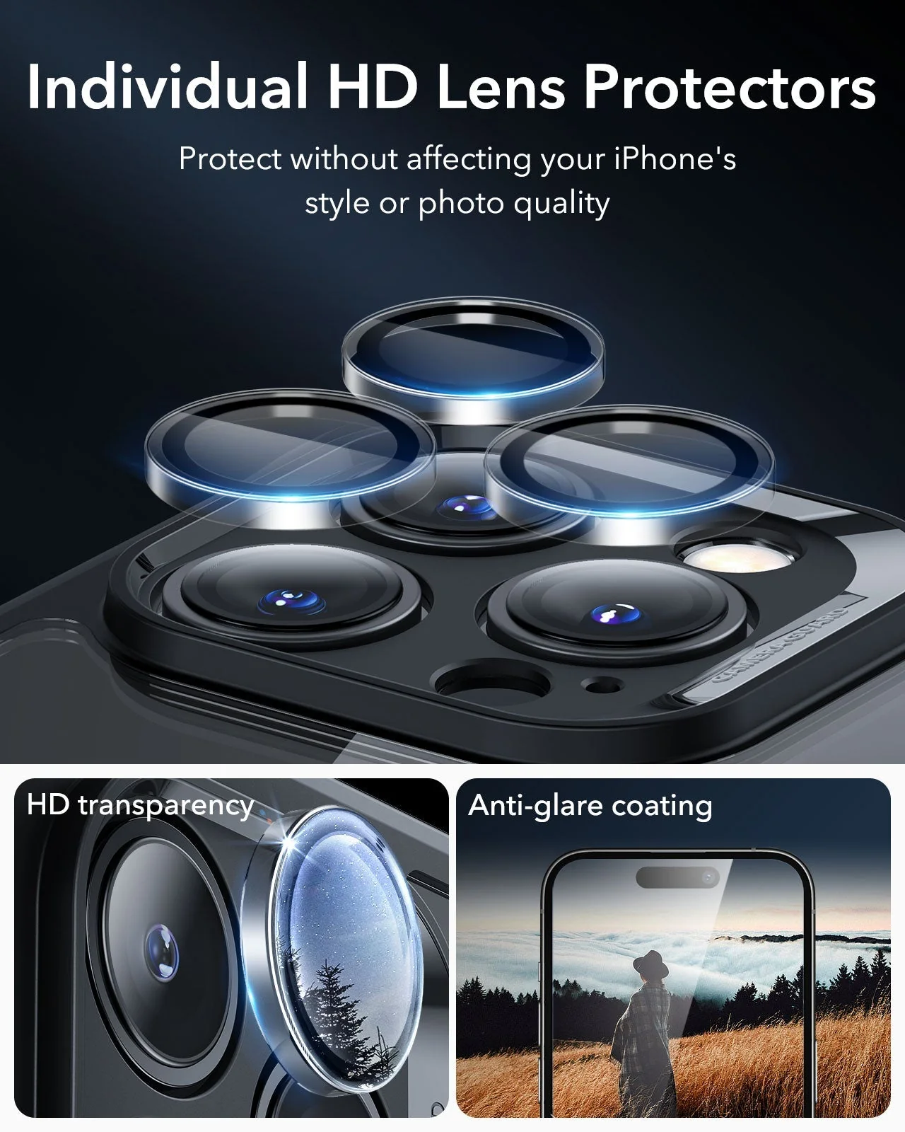 iPhone 16 Pro Max Armor Tough Case (HaloLock) - Clear Black - Image 6