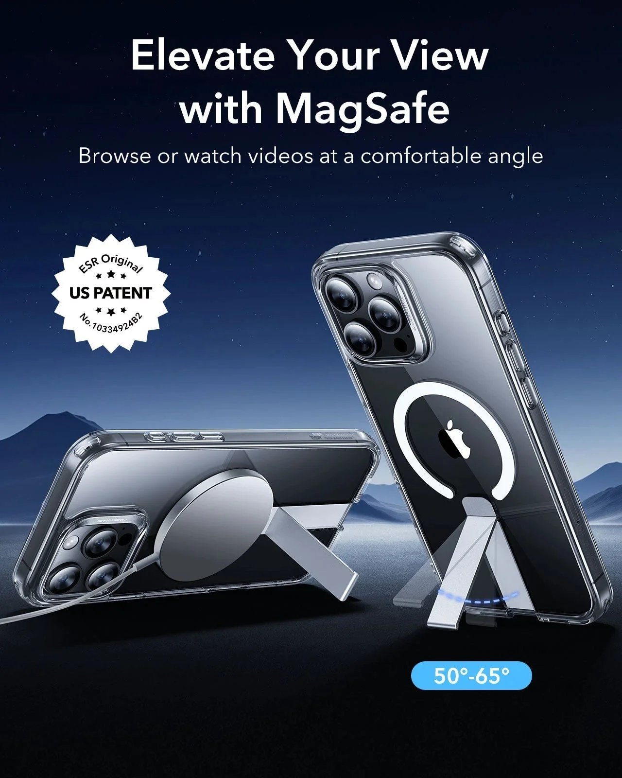 iPhone 16 Pro Max Boost Flickstand Case (HaloLock) - Frosted Black - Image 2