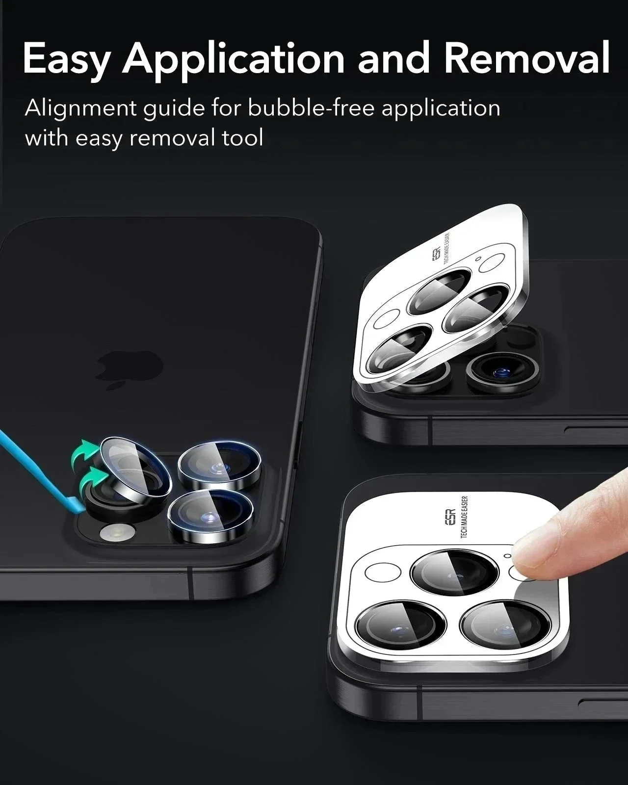 iPhone 16 Pro Max Classic Hybrid Magnetic Case (Camera Control) & Privacy Screen Protector Bundle - Clear Black - Image 16