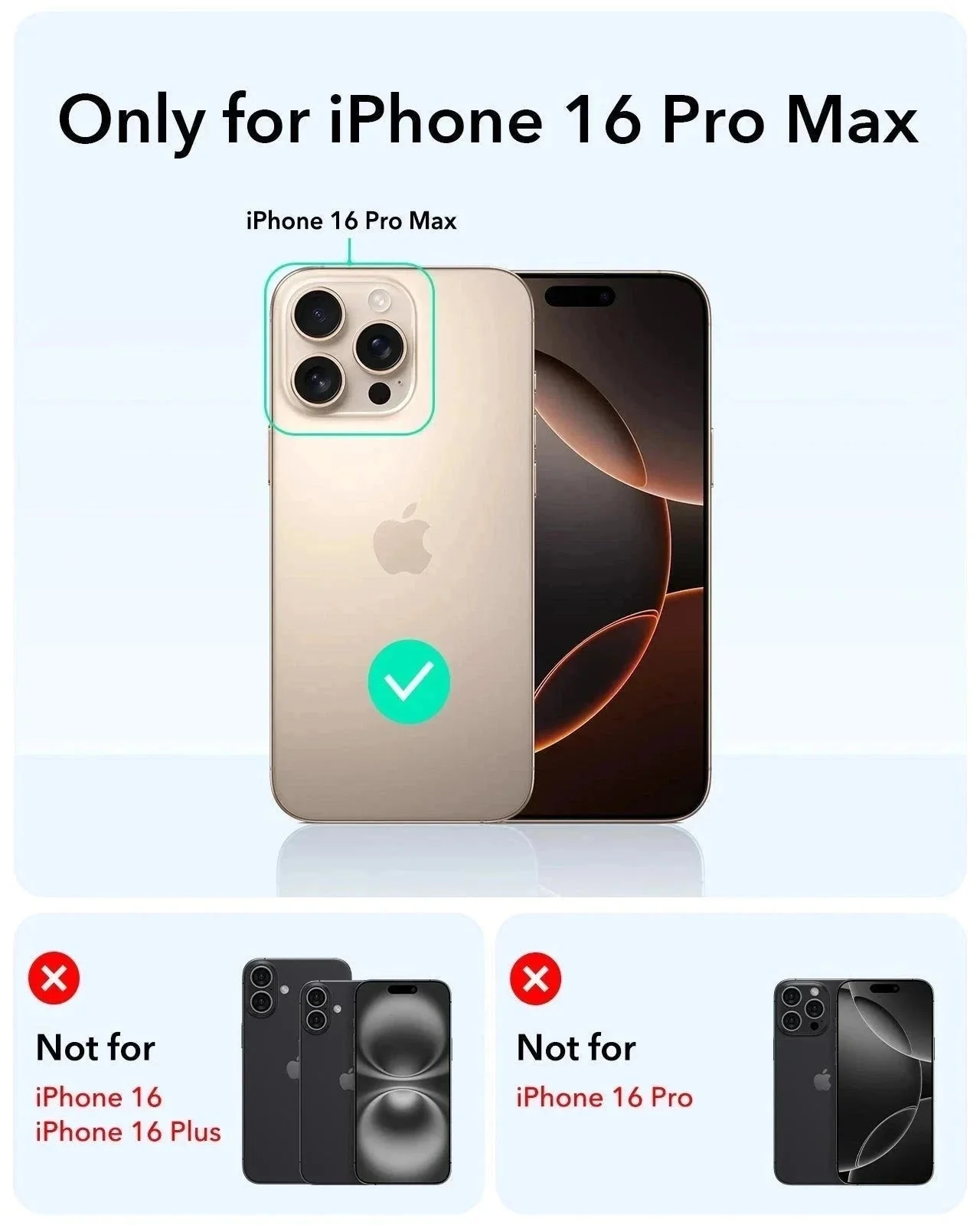 iPhone 16 Pro Max Classic Hybrid Magnetic Case (Camera Control, Stash Stand) - Clear - Image 9
