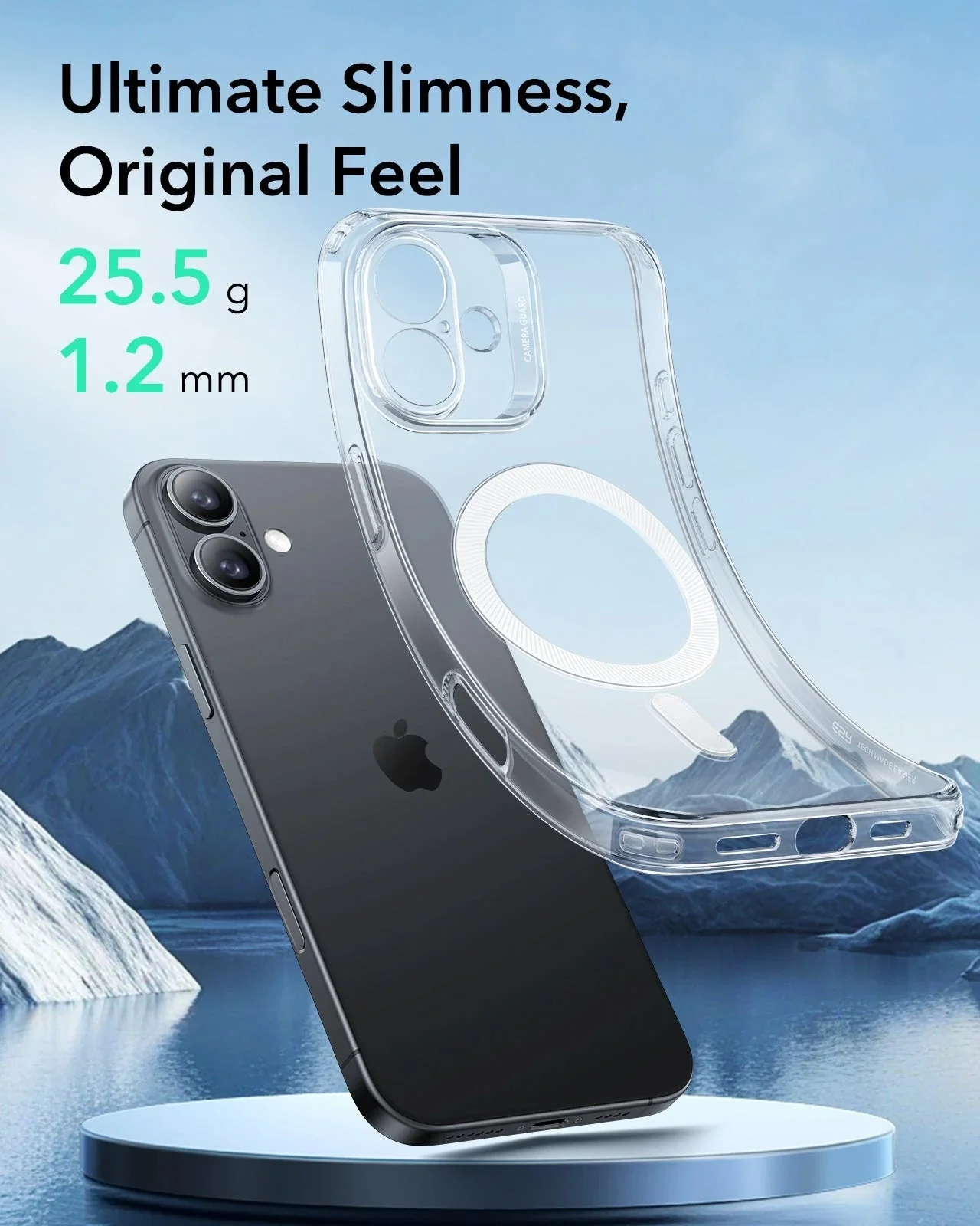 iPhone 16 Zero Clear Case (HaloLock) - Frosted Pink - Image 3