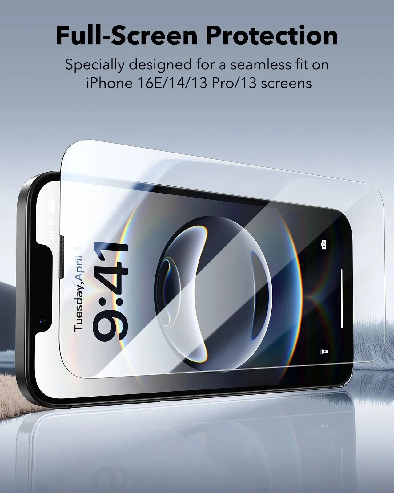 iPhone 17e/16e/14/13 Pro/13 UltraFit Classic Privacy Screen Protector - 3 Pack - Image 7