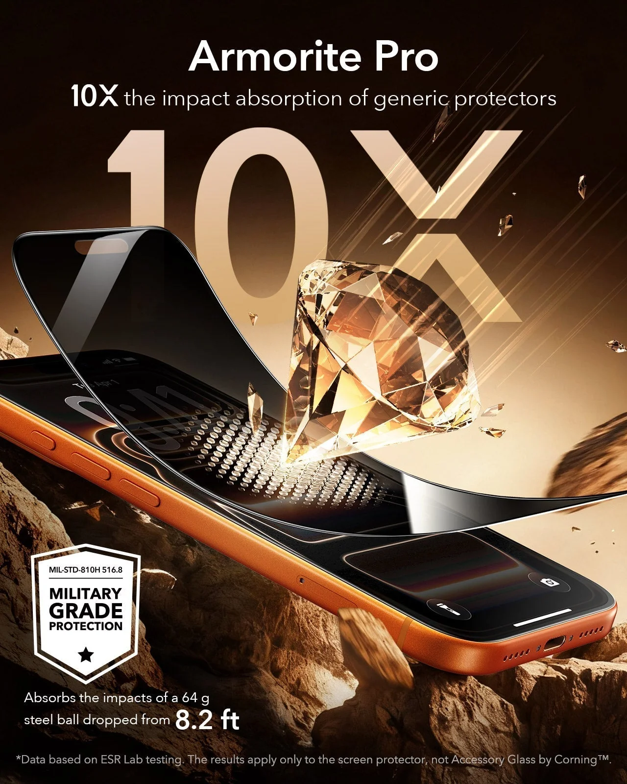 iPhone 17 Pro Max UltraFit Armorite® Pro Privacy Screen Protector - 3 Pack - Image 5