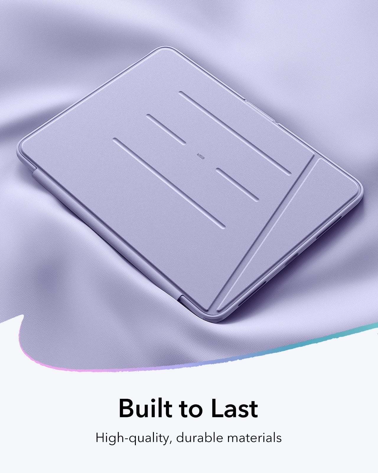 iPad Air 11" (M3) 2025 Bundle Flip Magnetic Case with Pencil Holder & Armorite® Paper-Feel Protection - Light Purple - Image 9