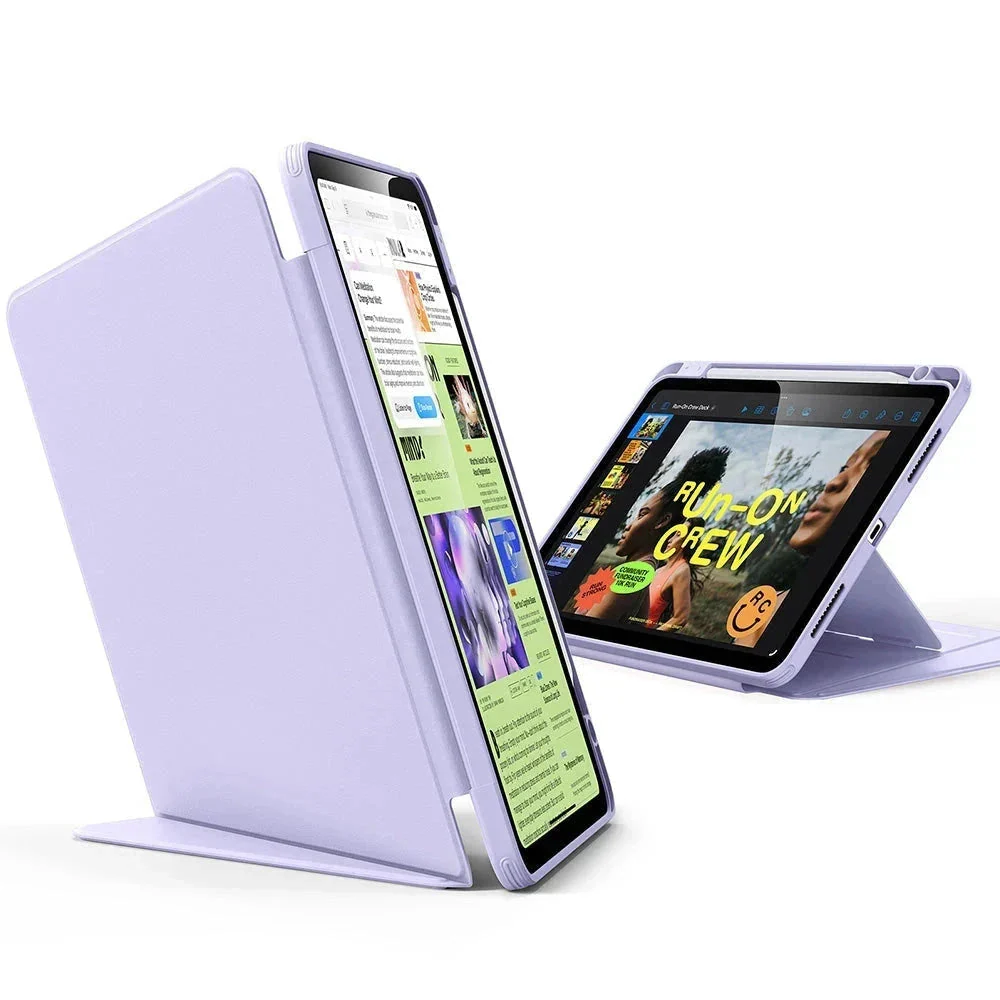 iPad Air 11" (M3) 2025 Bundle Flip Magnetic Case with Geo Digital Pencil - Light Purple - Image 3