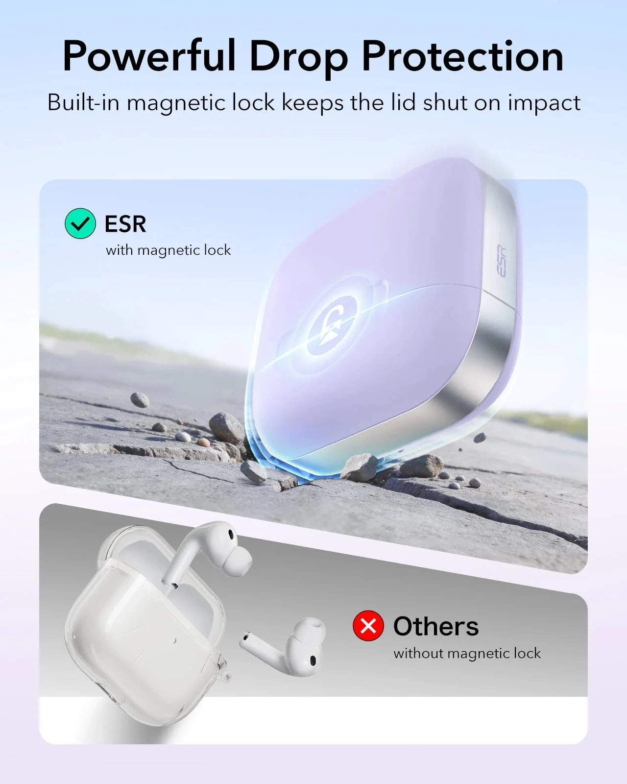 AirPods Pro 3 Pulse Lite Magnetic Case - Light Purple - Image 10