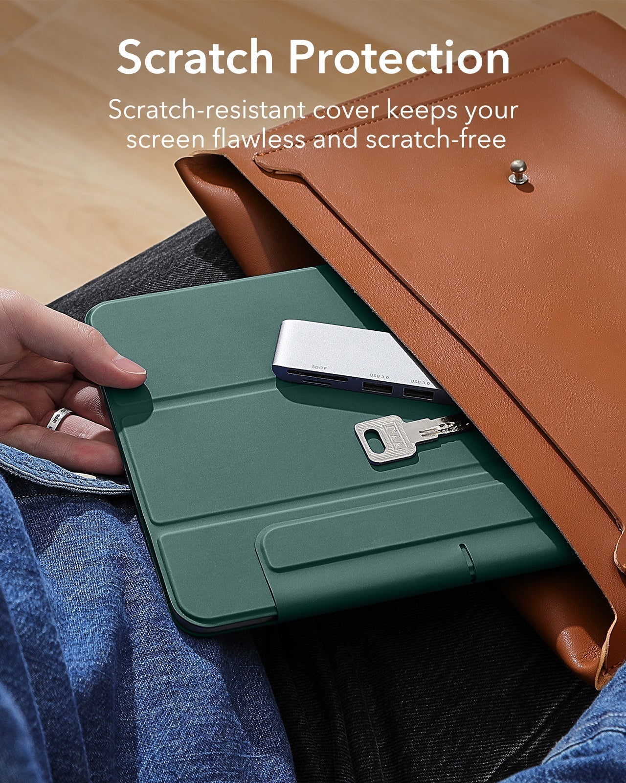 iPad Pro 11" (2025) Rebound Magnetic Case - Forest Green - Image 9