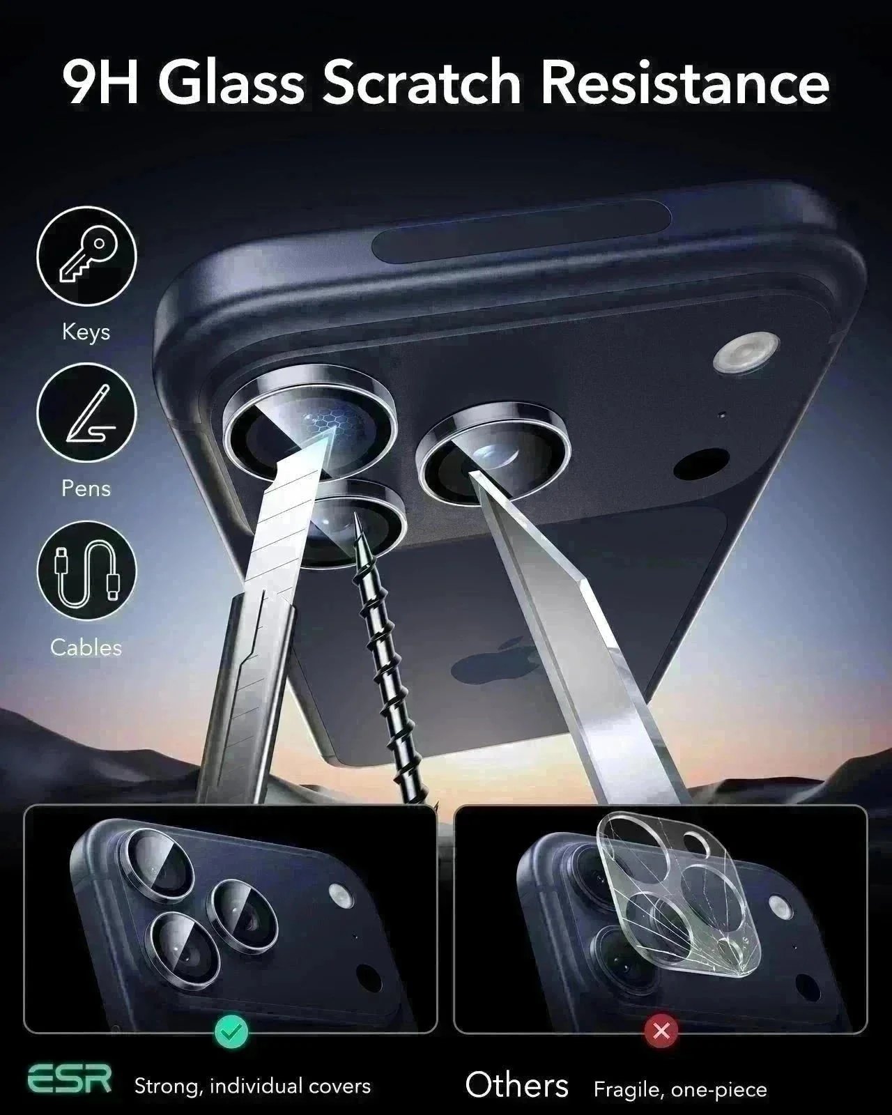 iPhone 17 Pro Max Bundle Cyber Tough Magnetic Case (Stash Stand) and Armorite Pro Privacy Screen Protector - Navy Blue - Image 11