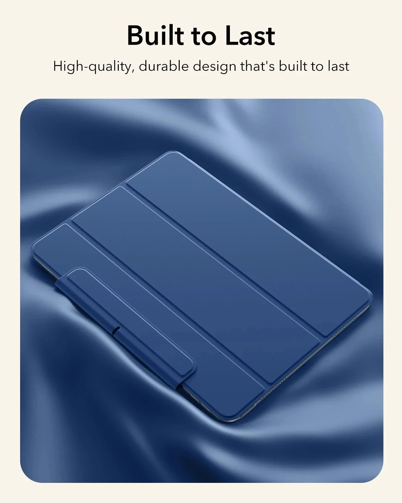 iPad Air 13" (M4) 2026 Rebound Magnetic Case - Navy Blue - Image 7