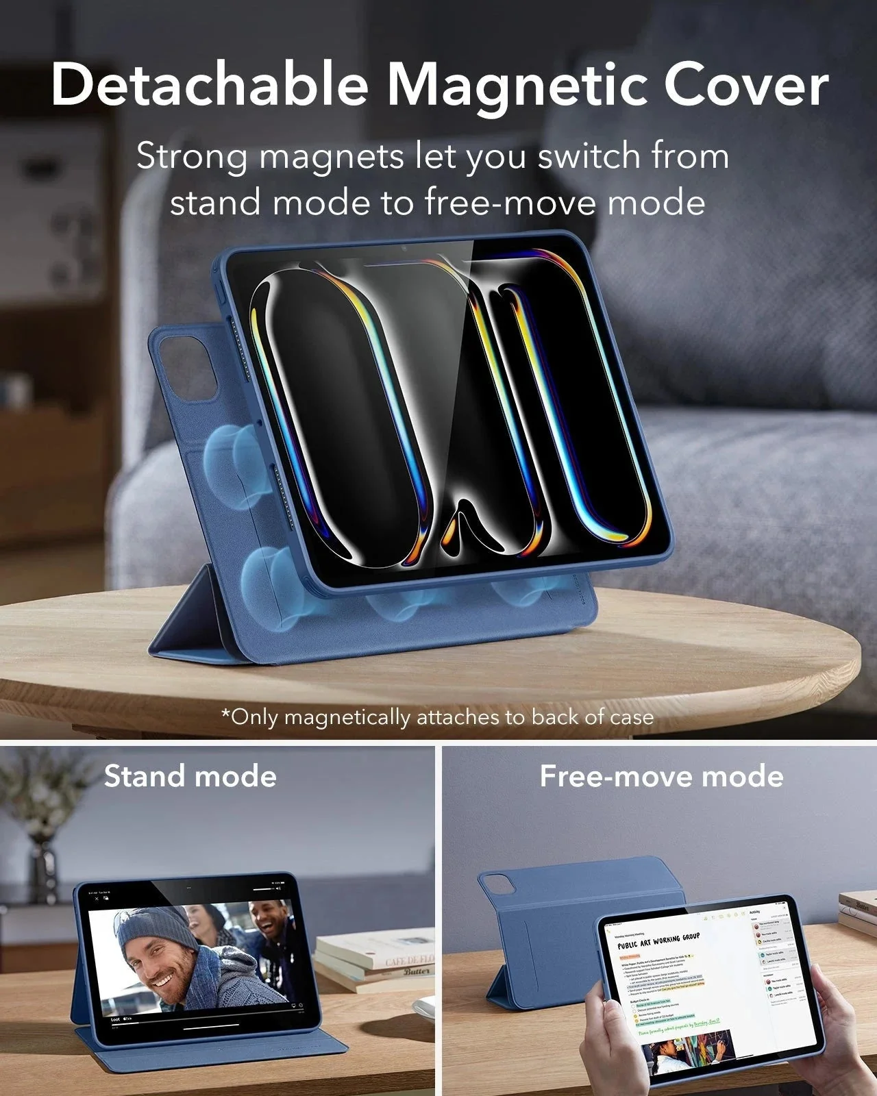 iPad Pro 11ʺ (2025) Rebound Transformation Bundle - Navy Blue - Image 4