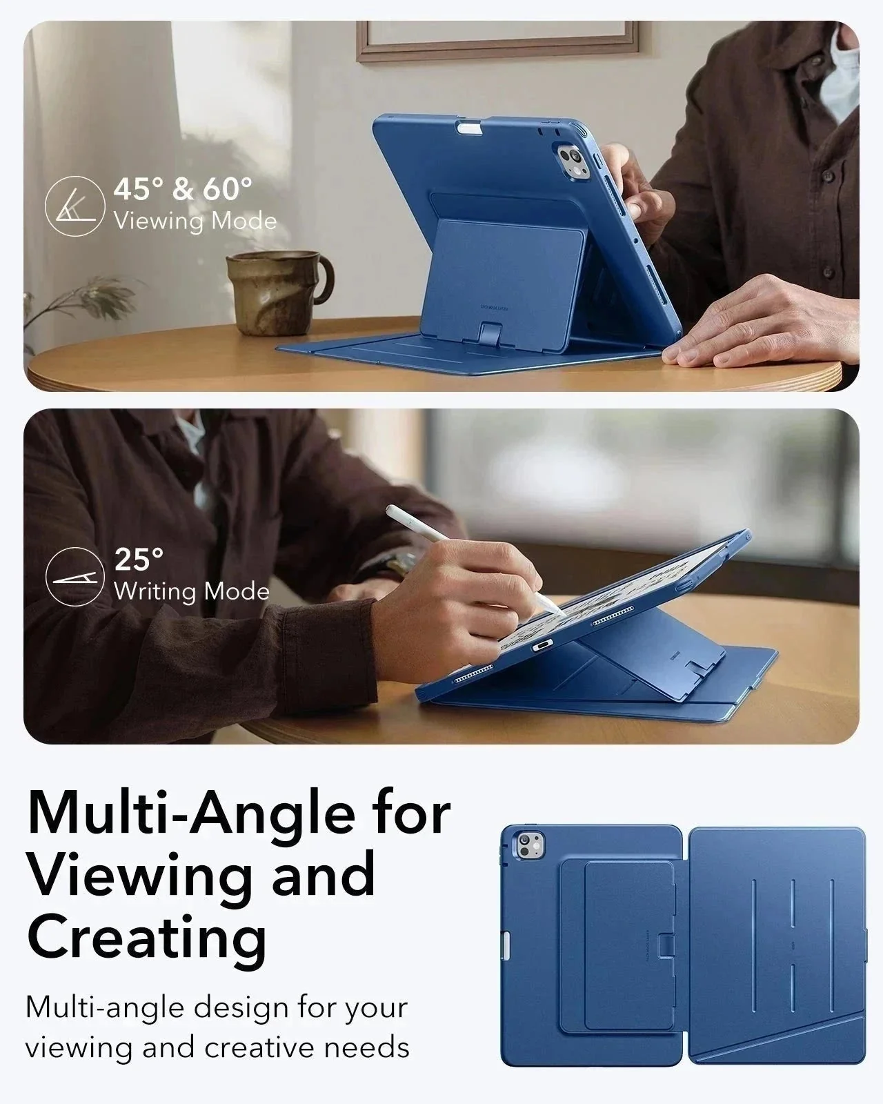 iPad Pro 11ʺ (2025) Flip Magnetic Protection Bundle - Navy Blue - Image 3