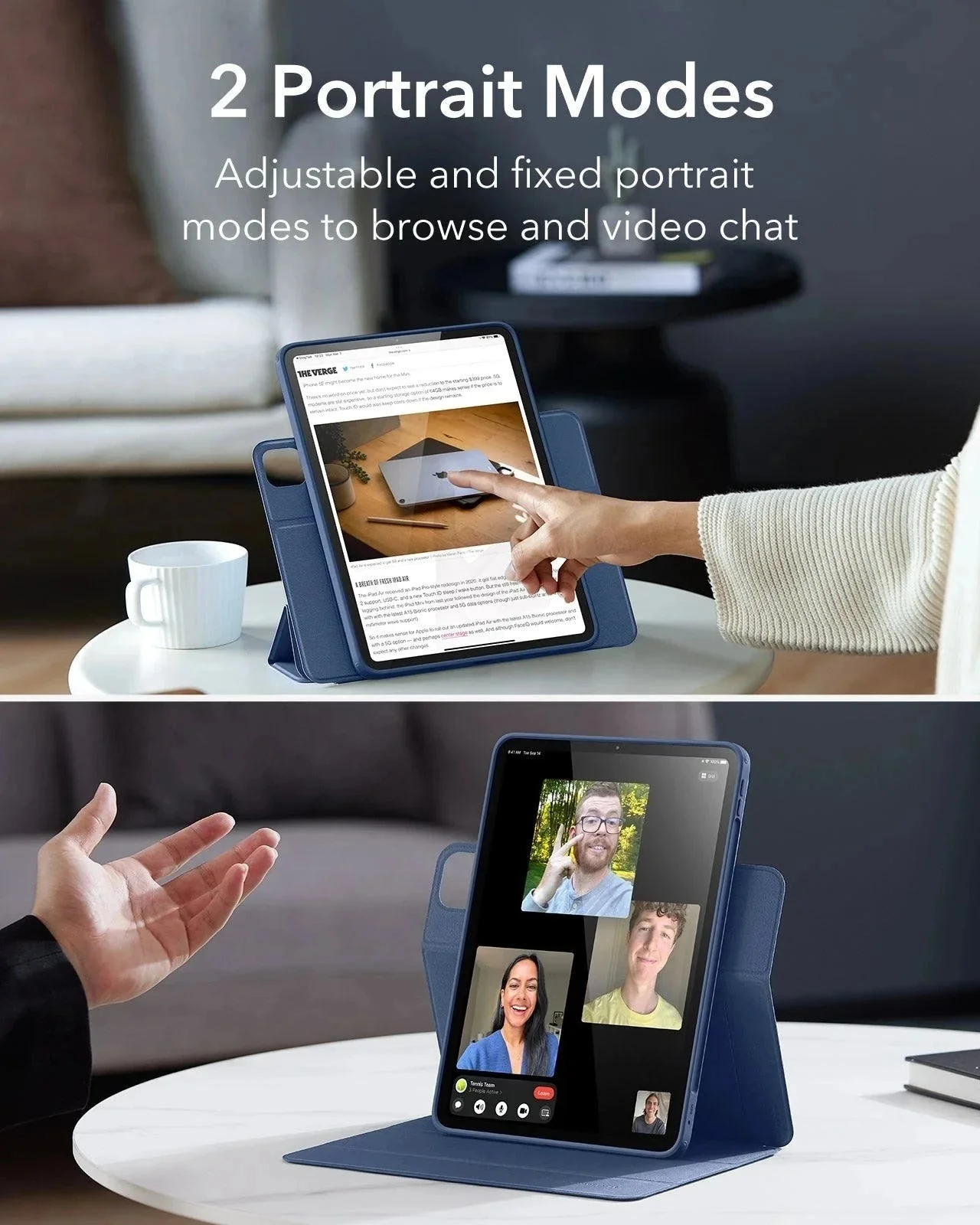 iPad Pro 11ʺ (2025) Rebound Case and Screen Protector Bundle - Navy Blue - Image 6