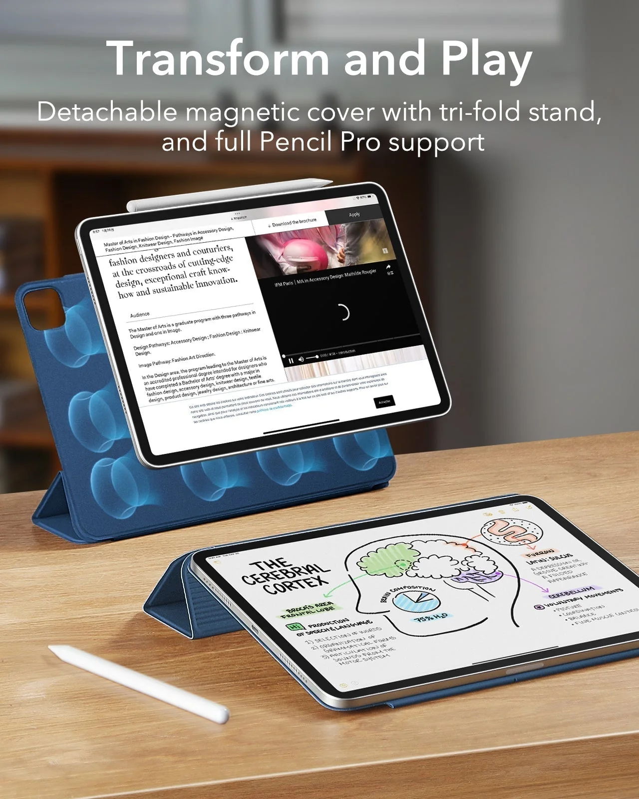 iPad Pro 13ʺ (2025) Rebound Protection Bundle- Navy Blue - Image 4