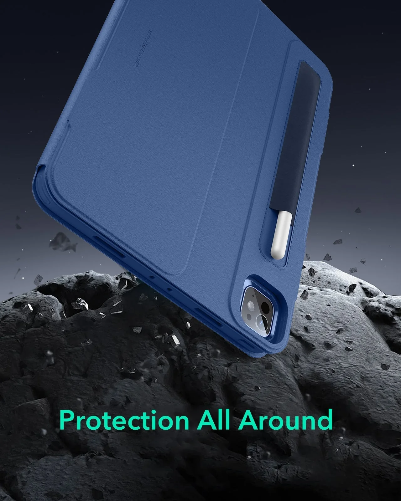 iPad Pro 13" (2025) Bundle Shift Magnetic Case & Armorite® Paper-Feel Protection - Navy Blue - Image 8
