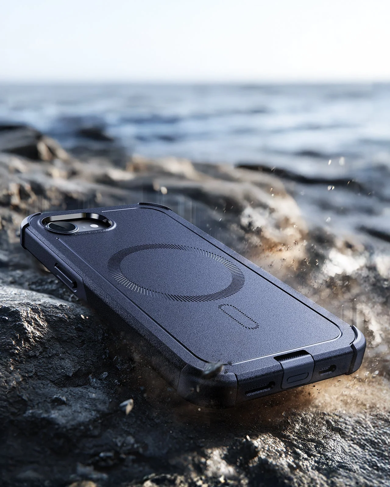 iPhone 17e Cyber Tough Magnetic Case - Navy Blue - Image 8