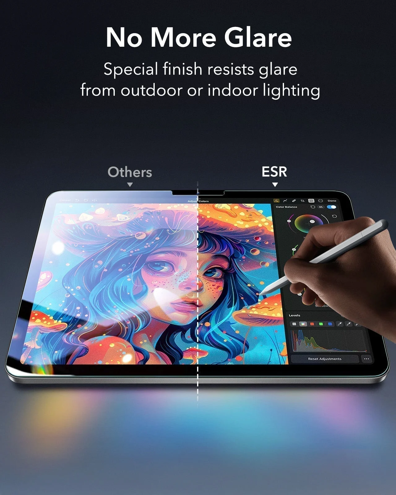 iPad 11" (A16) 2025 Bundle Shift Magnetic Case & Armorite® Paper-Feel Protection - Navy Blue - Image 14
