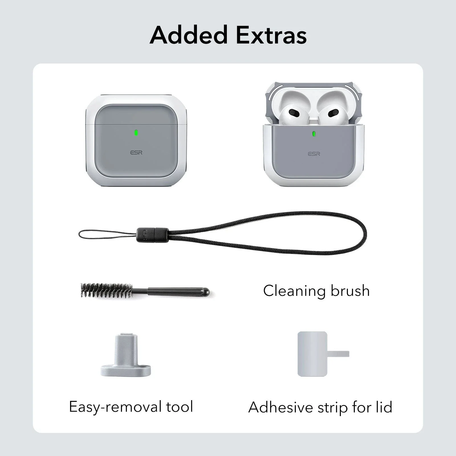Orbit Hybrid Everyday-Carry Bundle for AirPods 4 - Pink - Image 10