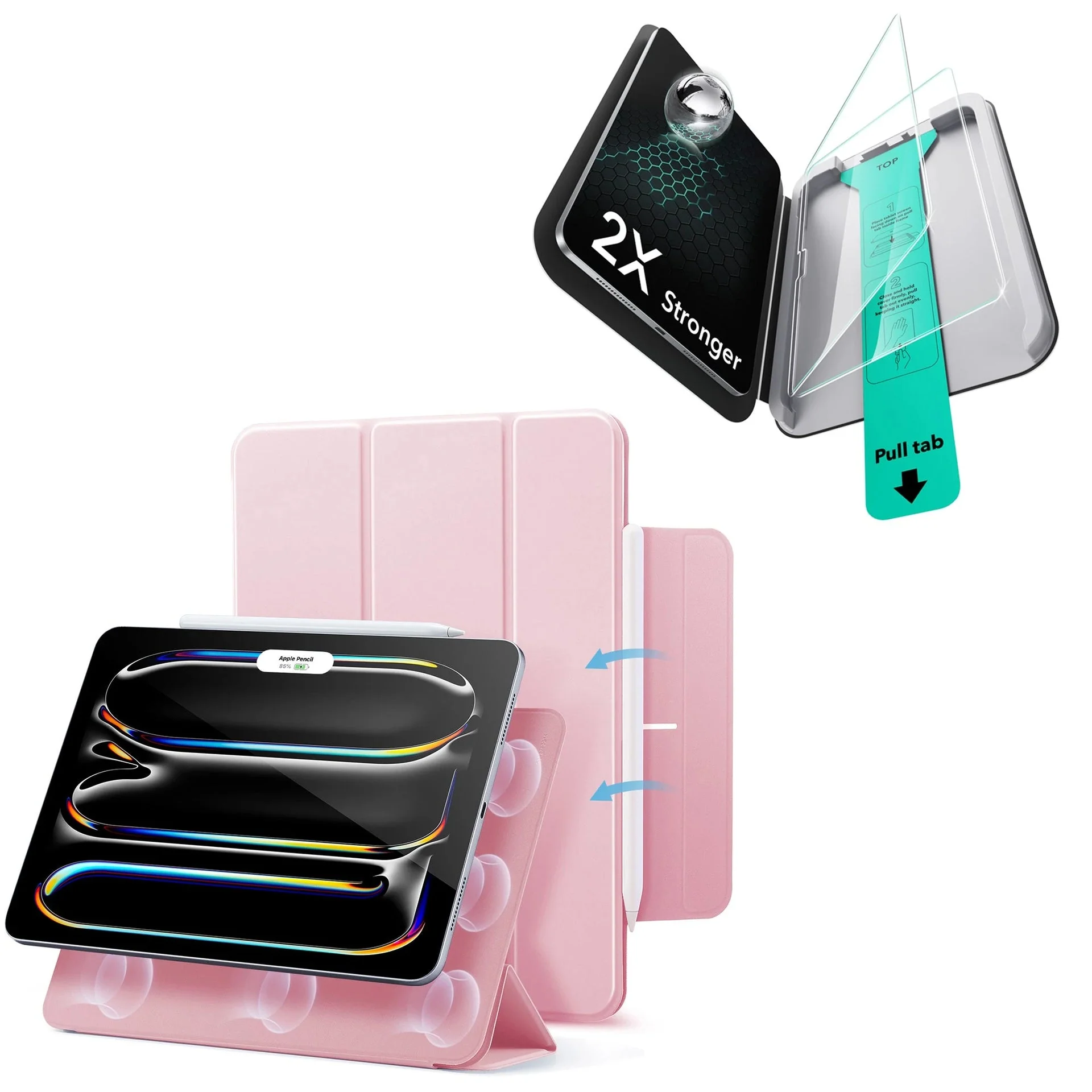 iPad Pro 11ʺ (2025) Rebound Protection Bundle - Pink