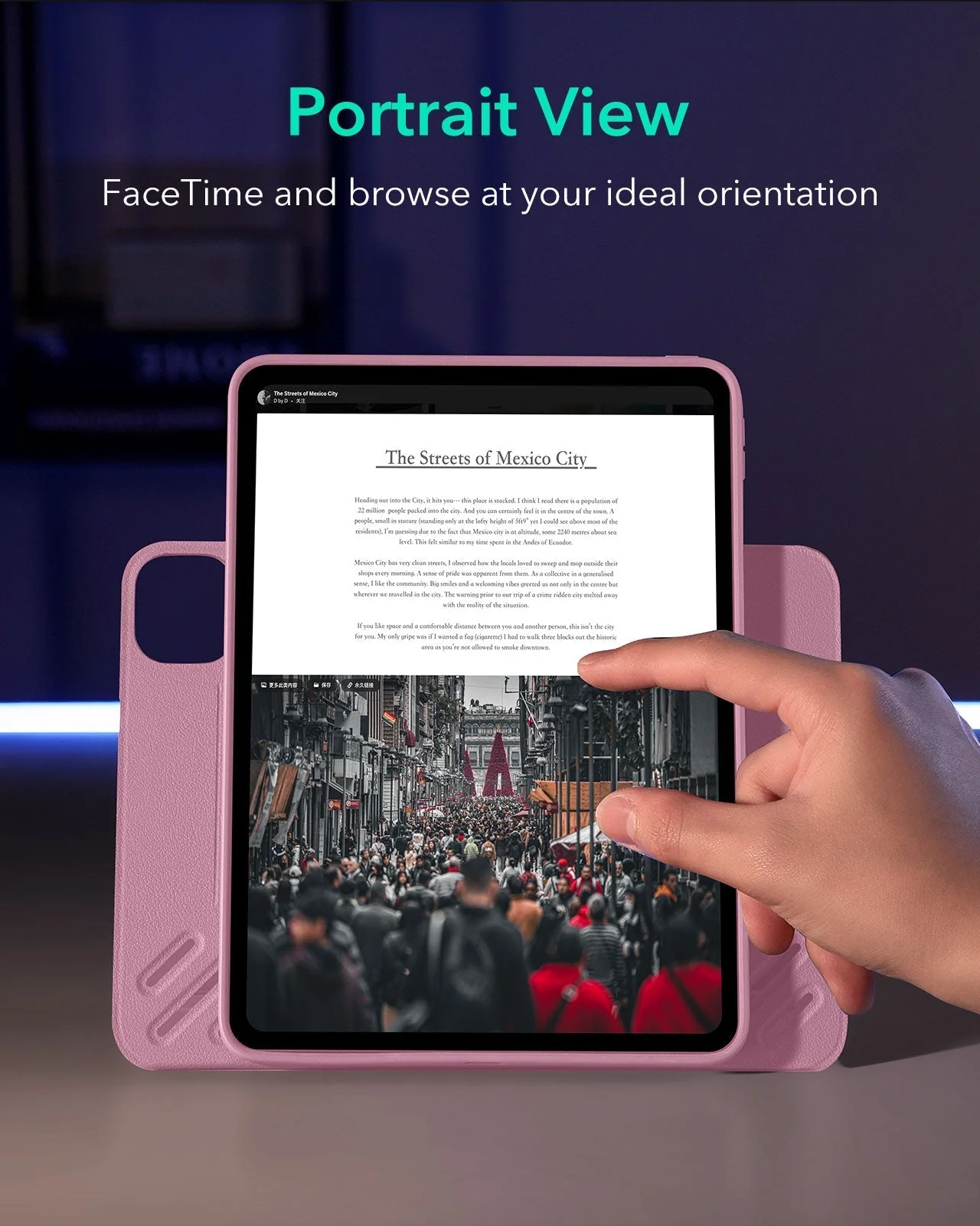 iPad Pro 11ʺ (2025) Shift Magnetic Case - Pink - Image 5