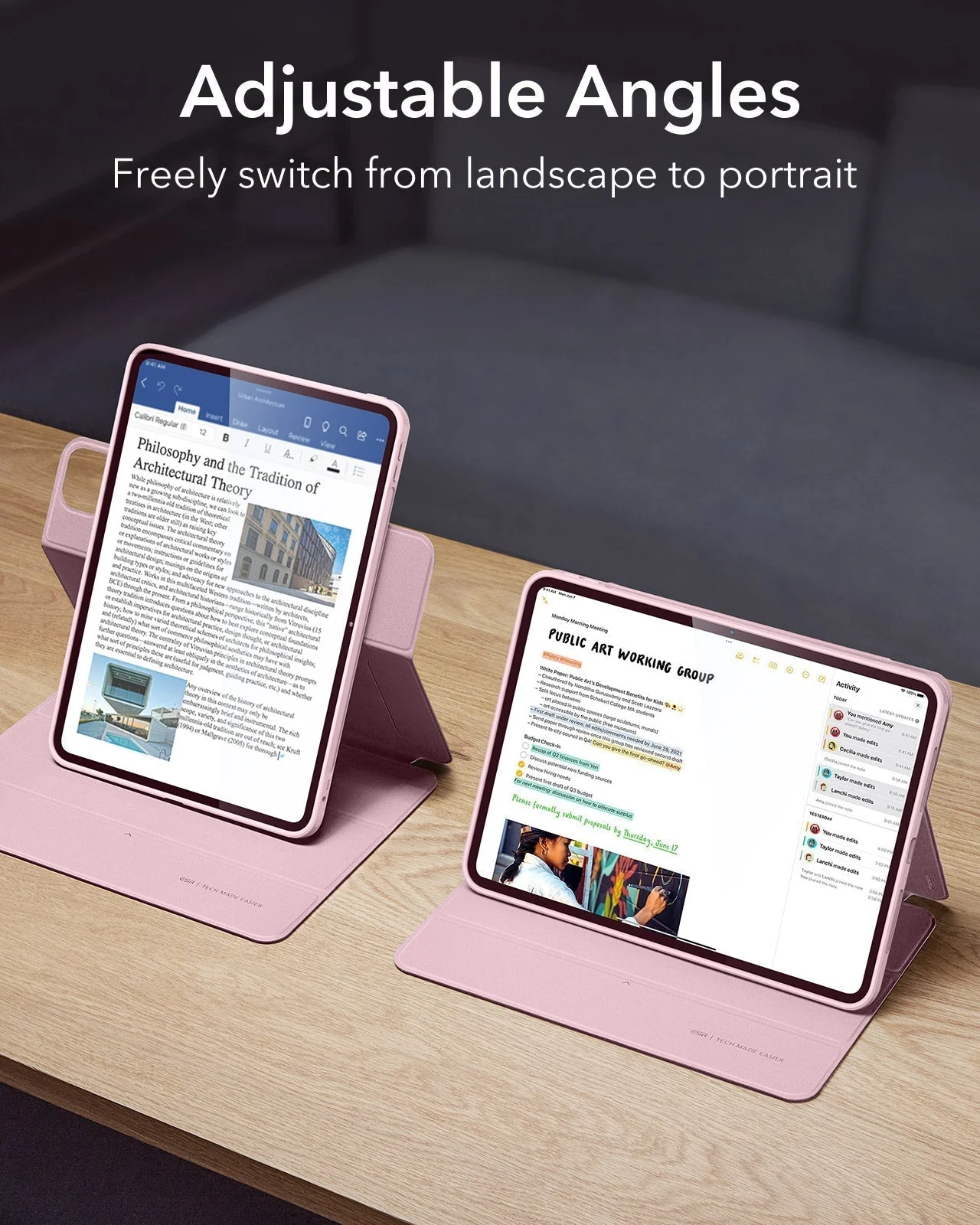 iPad Pro 11ʺ (2025) Rebound Hybrid Case 360 - Pink - Image 5