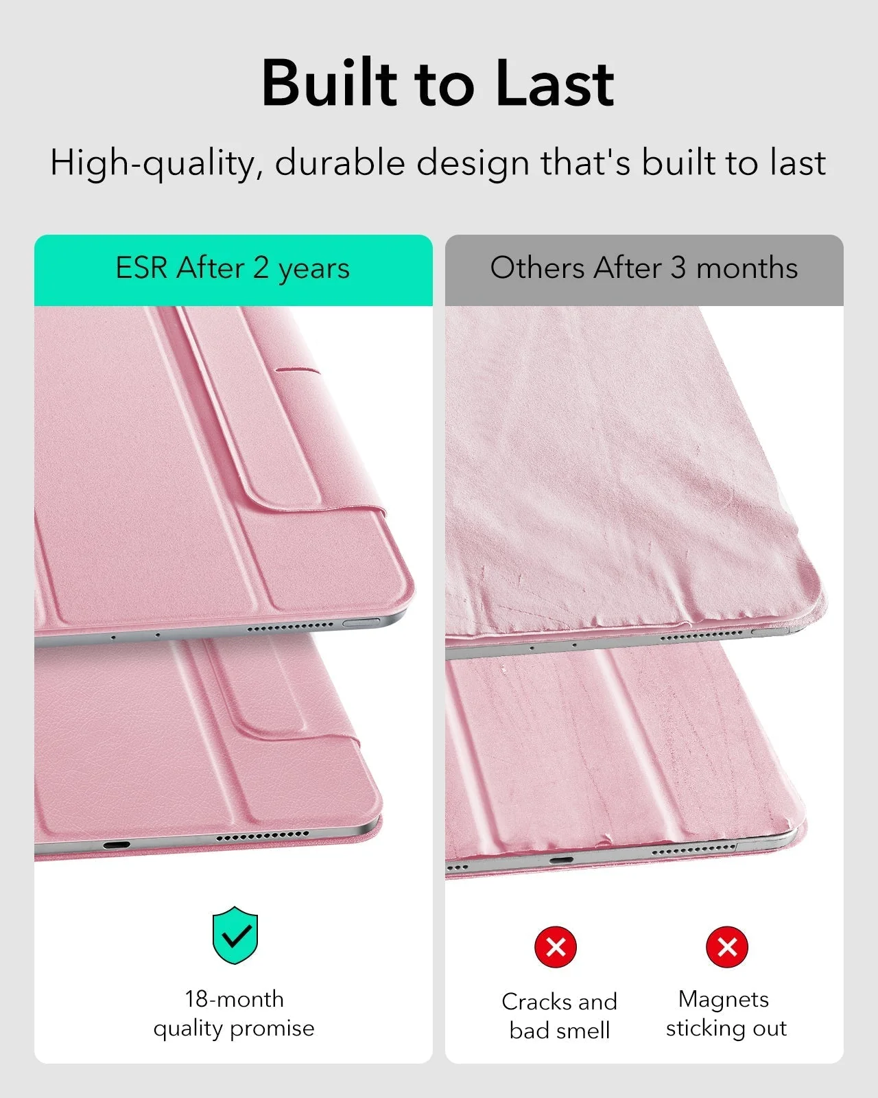 iPad Pro 11" (2025) Rebound Magnetic Case - Pink - Image 4