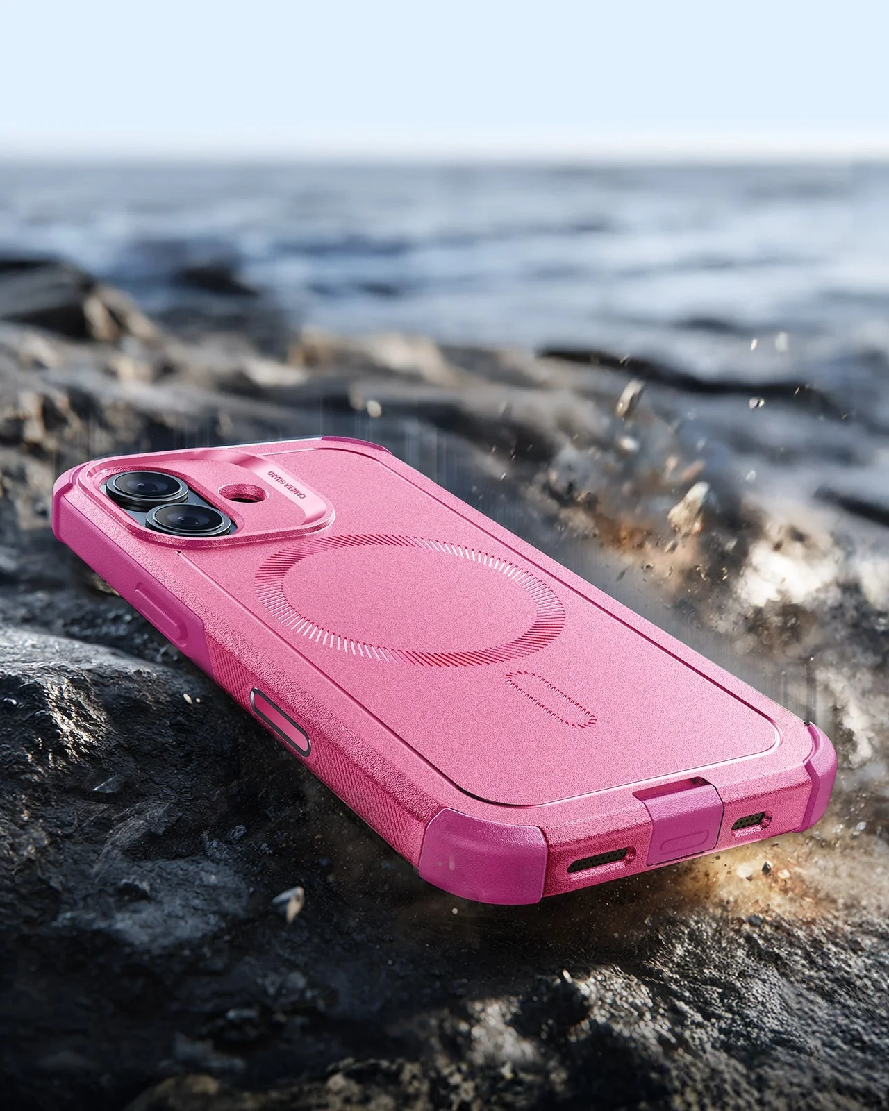iPhone 17 Cyber Tough Magnetic Case (Camera Control) - Rosy Pink - Image 6
