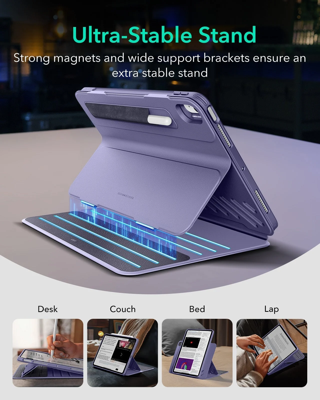 iPad Air 11" (M4) 2026 Shift Magnetic Case - Purple - Image 4